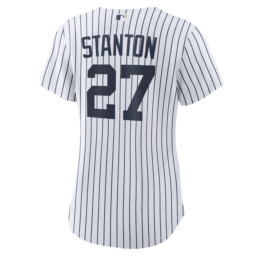 Giancarlo Stanton 27 New York Yankees Home White MLB Jersey Women's