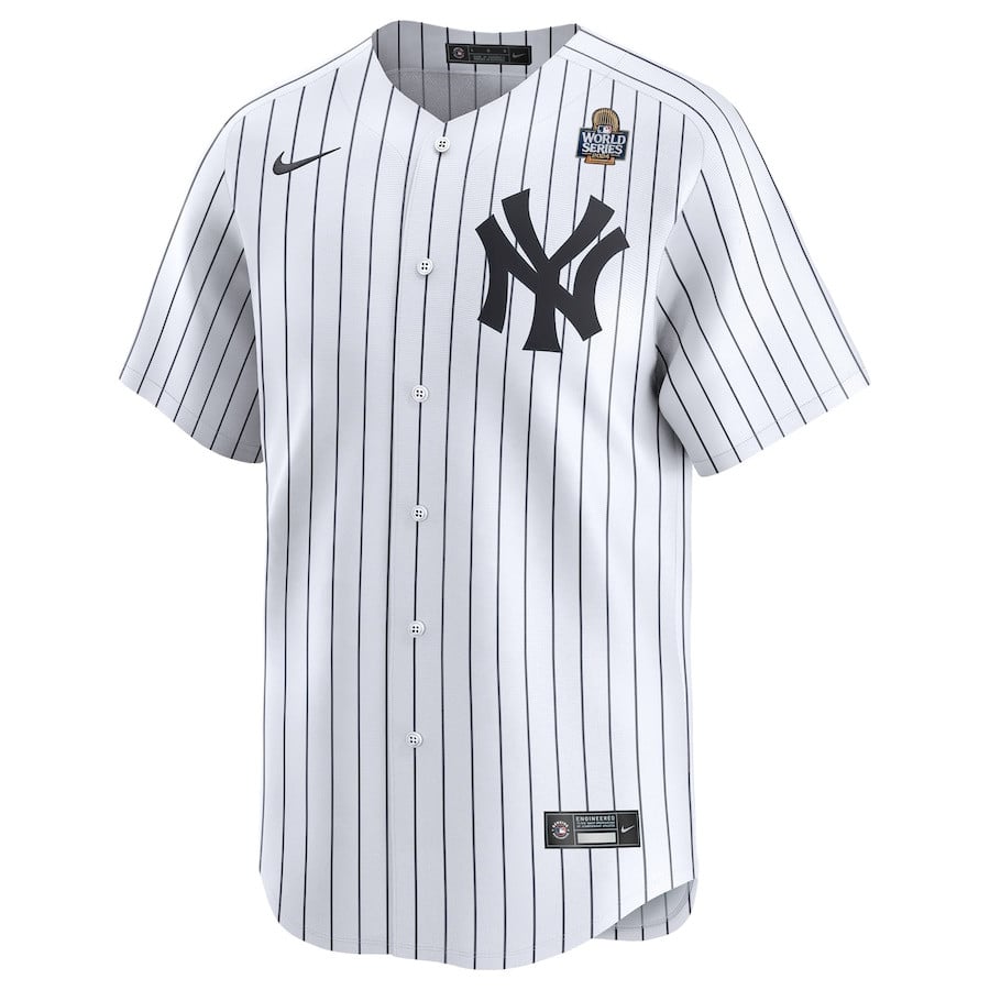 Clarke Schmidt 36 New York Yankees 2024 World Series Home Limited Player White MLB Jersey Men's