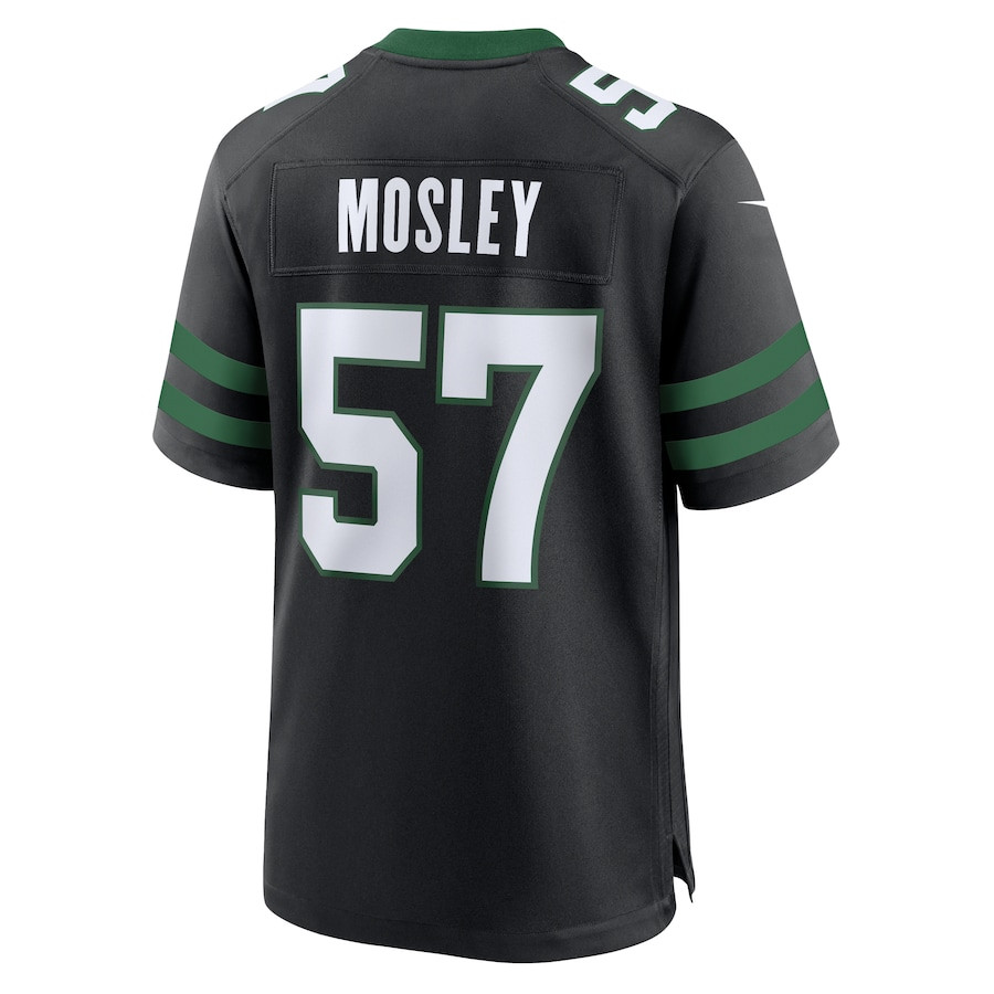C.J. Mosley 57 New York Jets Alternate Game Legacy Black NFL Jersey Men's