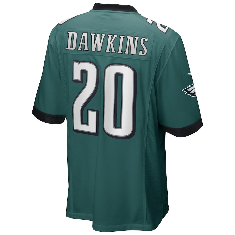 Brian Dawkins 20 Philadelphia Eagles Game Retired Midnight Green NFL Jersey Men's