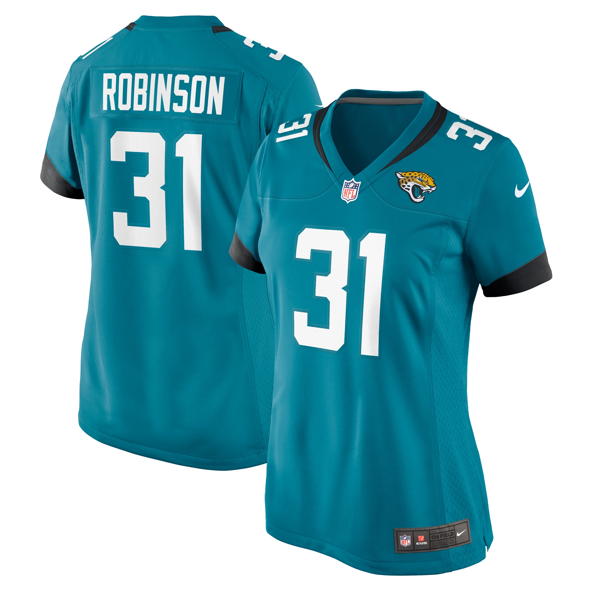 Jacksonville Jaguars Keilan Robinson Teal Game NFL Jersey Women's