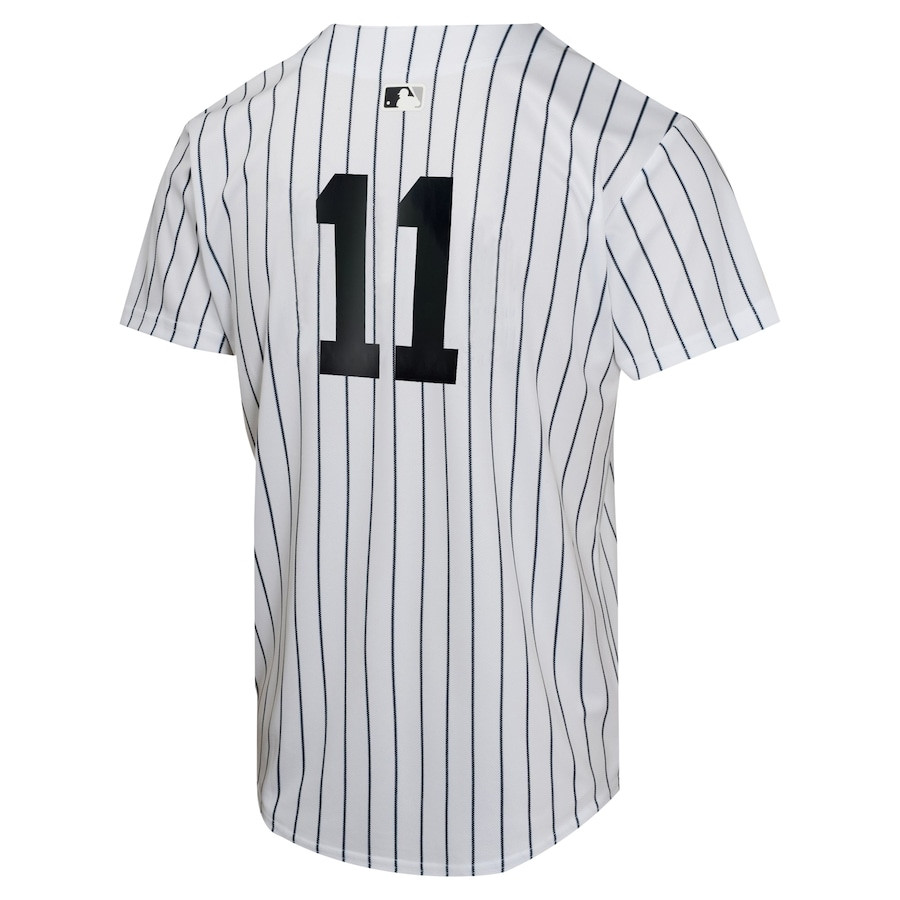 Anthony Volpe 11 New York Yankees Home Game Player White MLB Jersey Youth