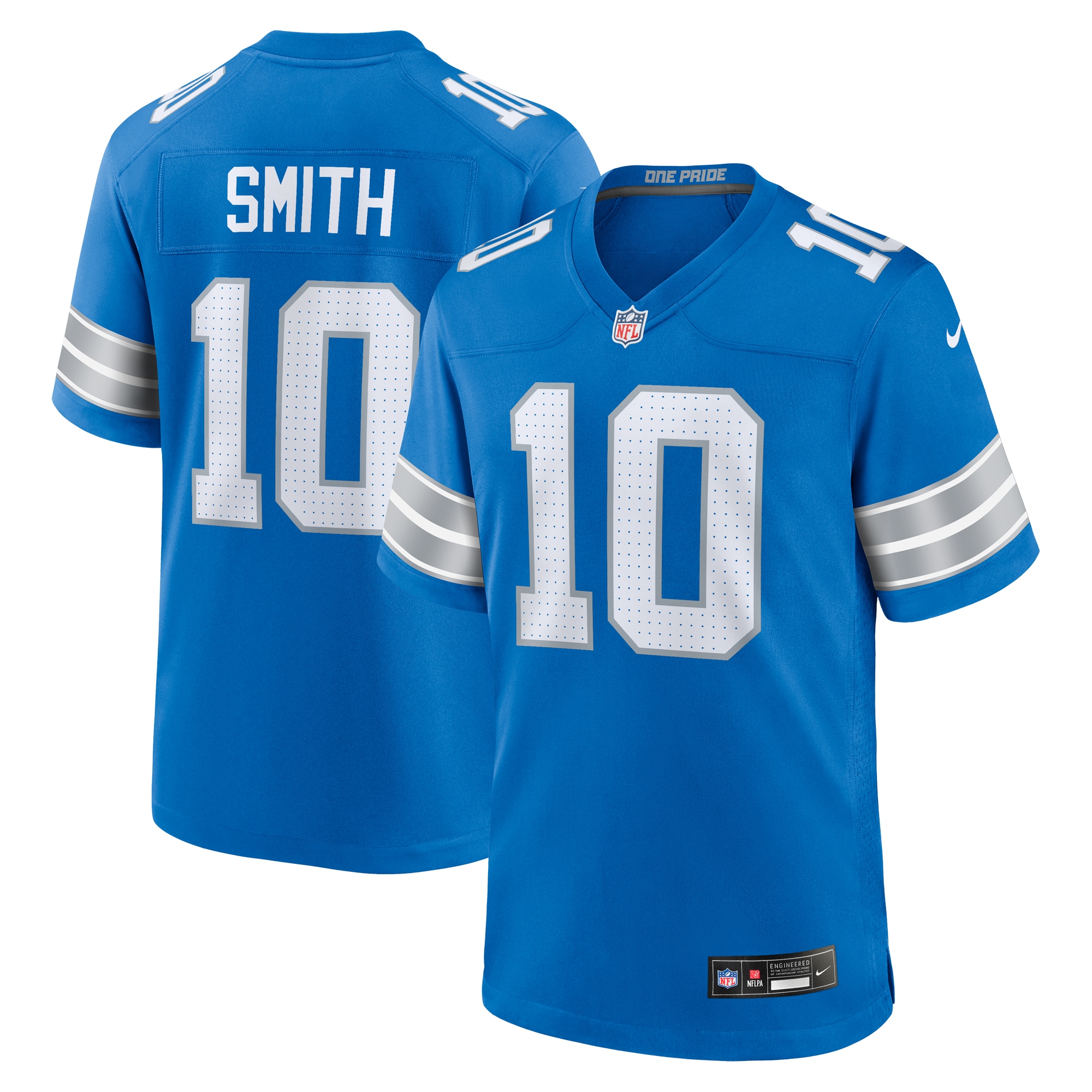 Detroit Lions Tre'Quan Smith Blue Game NFL Jersey Men's
