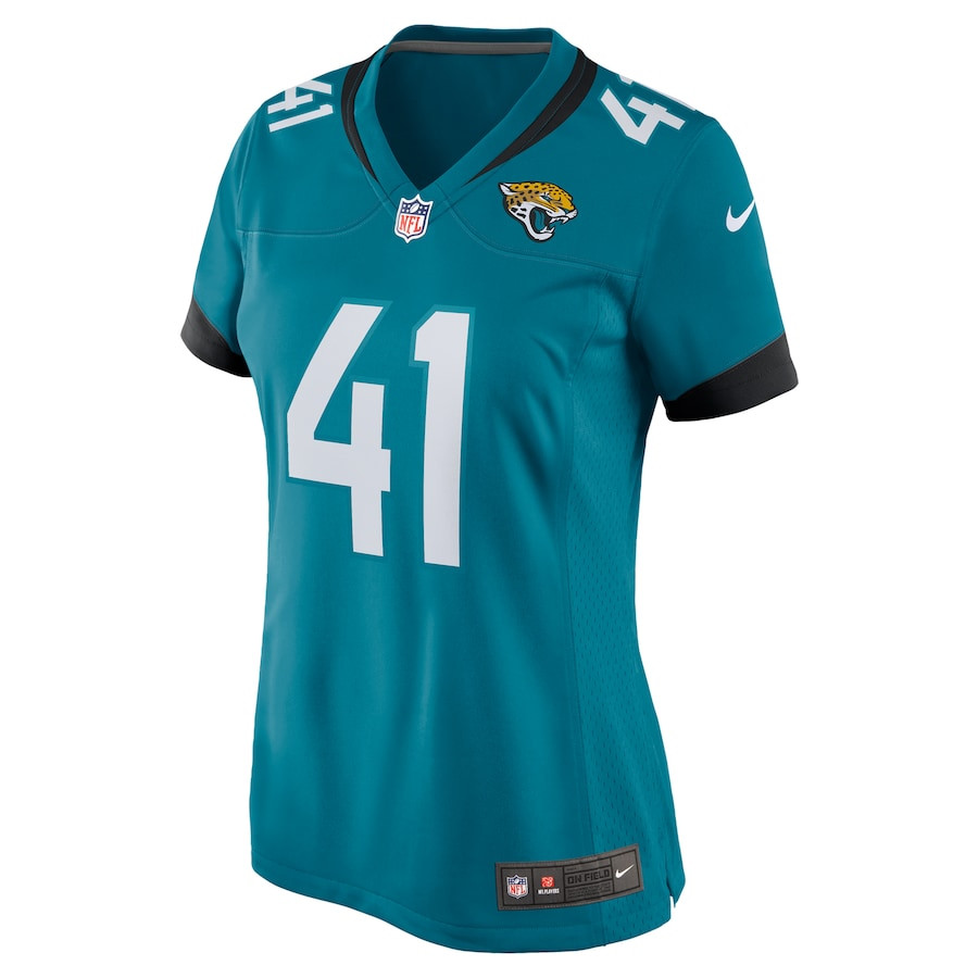 Josh Hines-Allen 41 Jacksonville Jaguars Player Game Teal NFL Jersey Women's