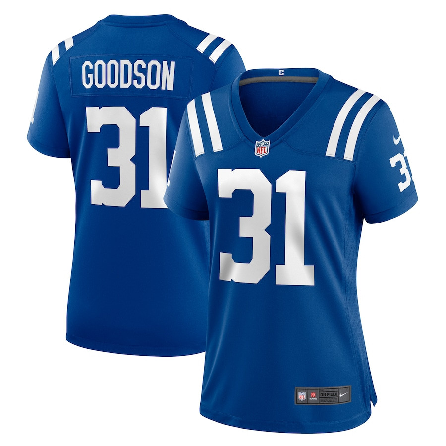 Tyler Goodson 31 Indianapolis Colts Game Royal NFL Jersey Women's