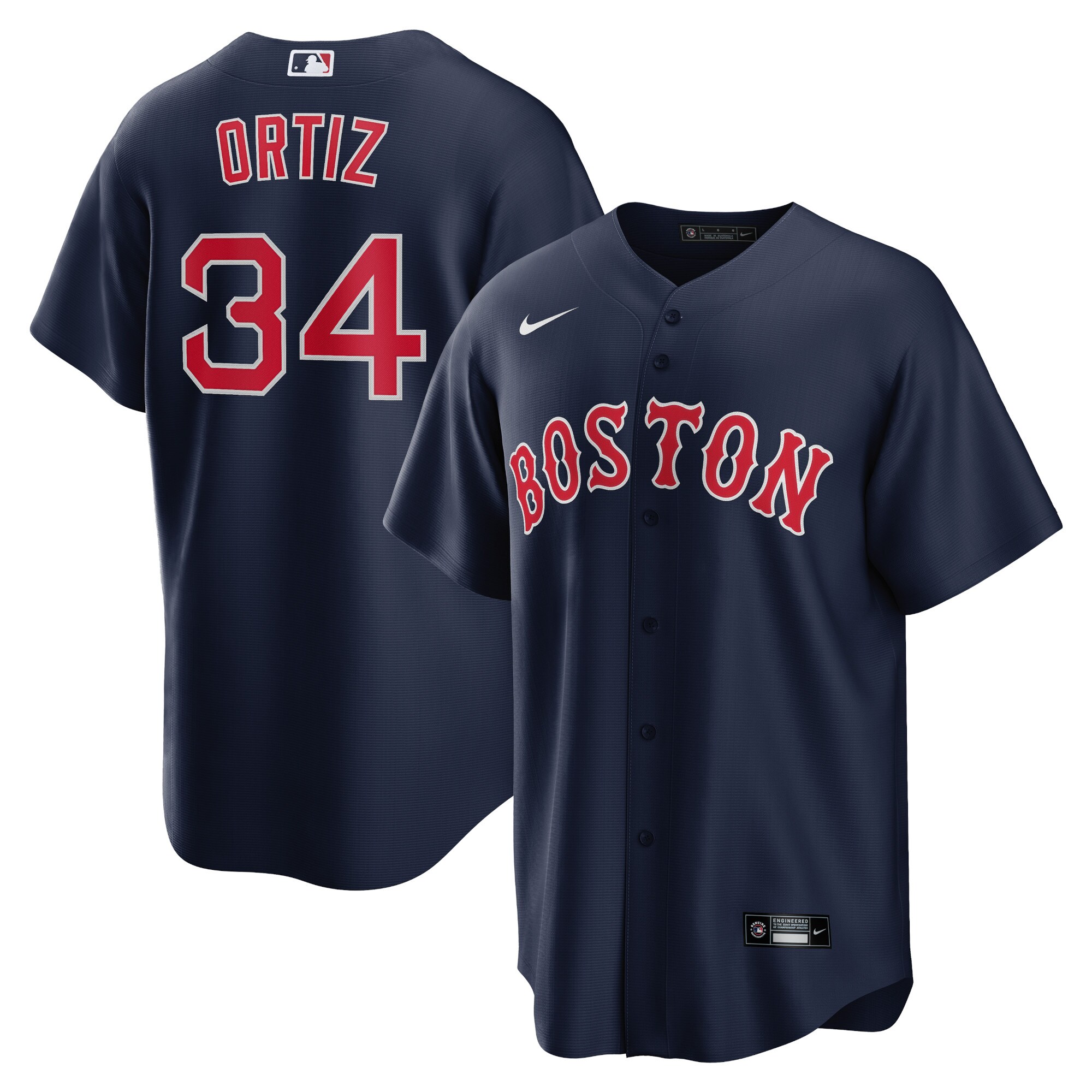 Boston Red Sox David Ortiz Navy Alternate Player MLB Jersey Men's