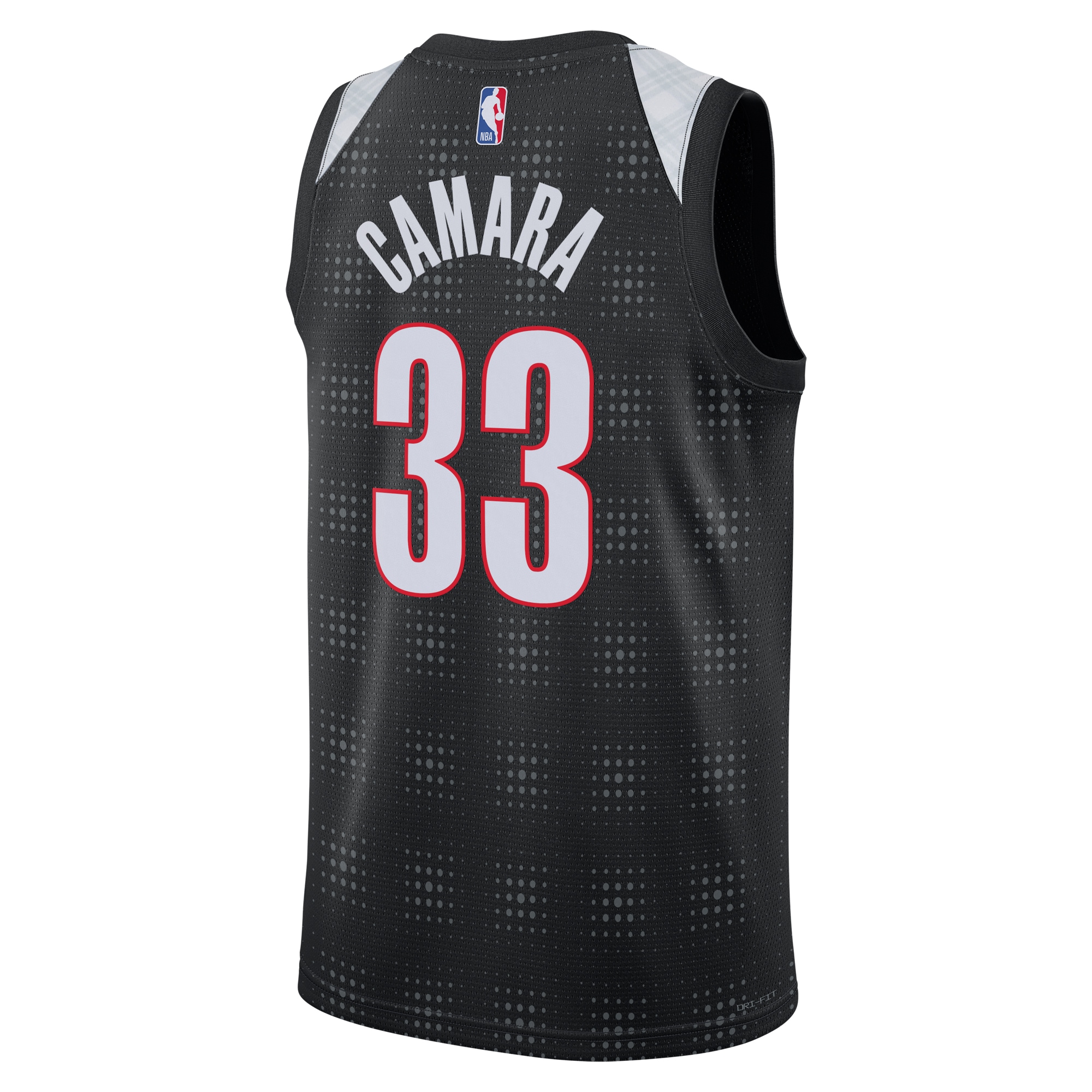 Portland Trail Blazers City Edition Swingman 2024 Black Toumani Camar Unisex NBA Jersey Unisex