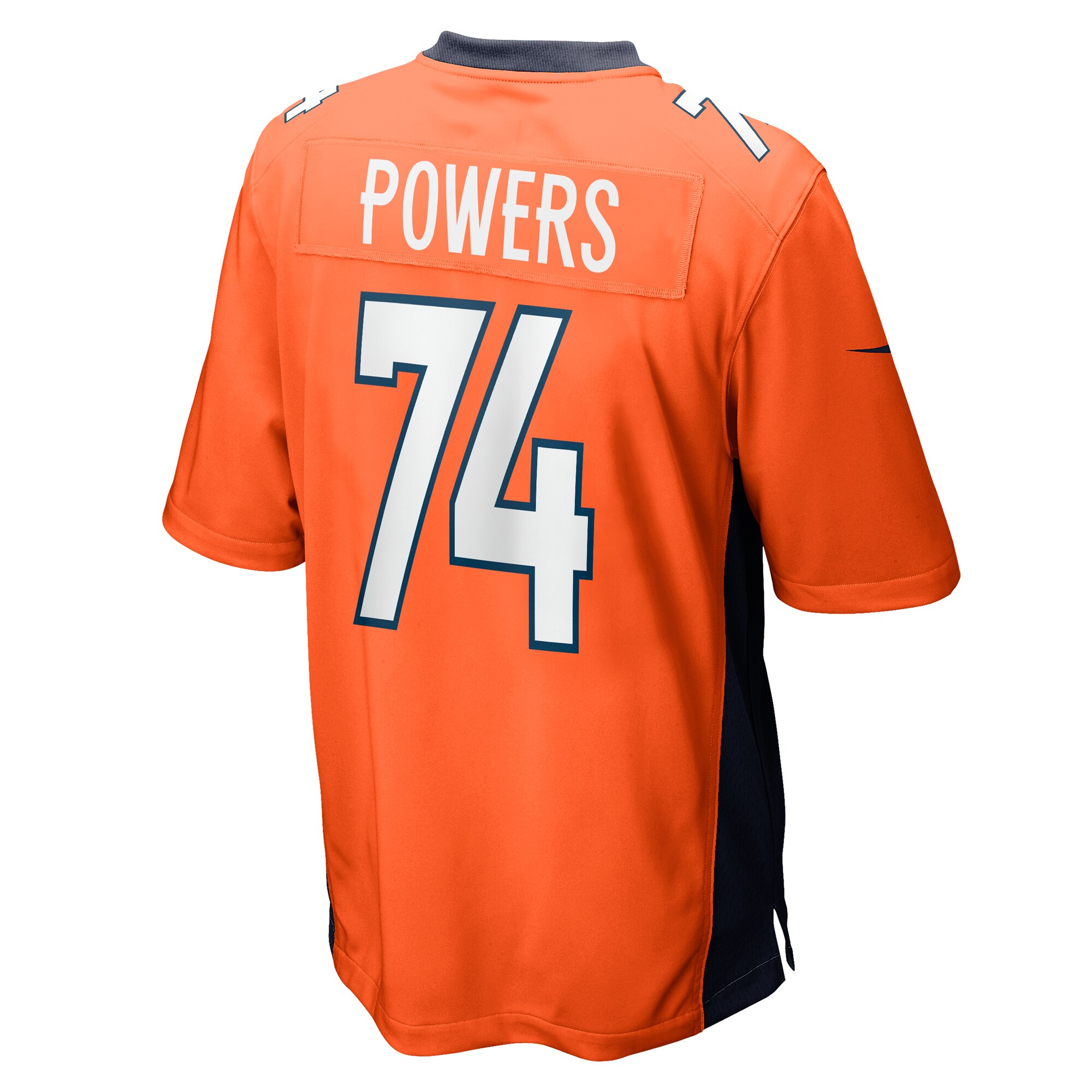 Denver Broncos Ben Powers Orange Game Player NFL Jersey Men's