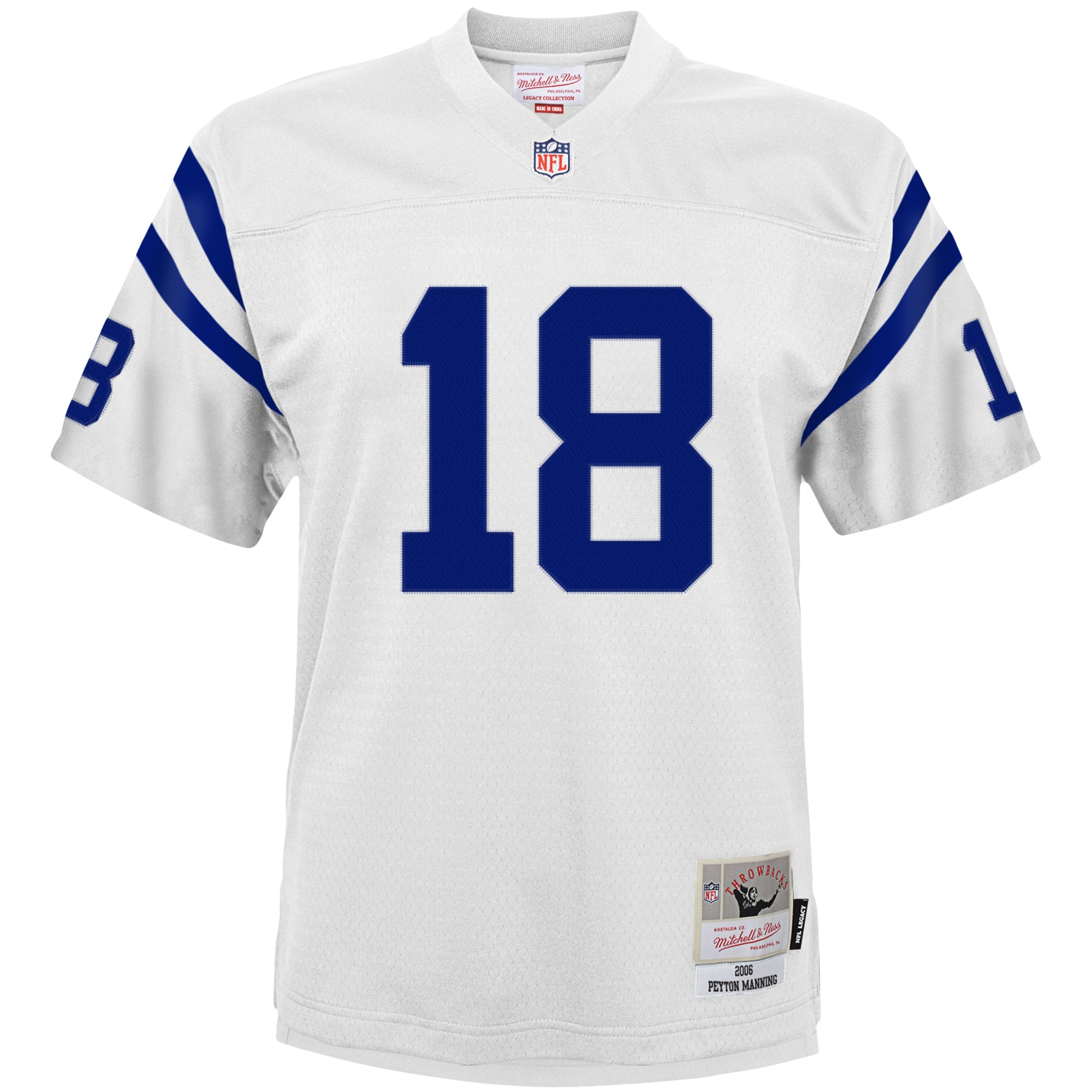 Indianapolis Colts Peyton Manning Mitchell Ness White 2006 Retired Player Legacy NFL Jersey Youth