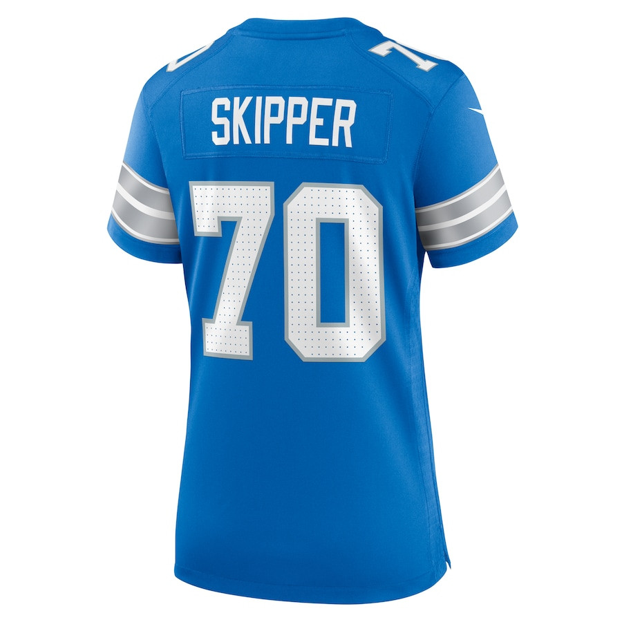 Dan Skipper 70 Detroit Lions Team Game Blue NFL Jersey Women's