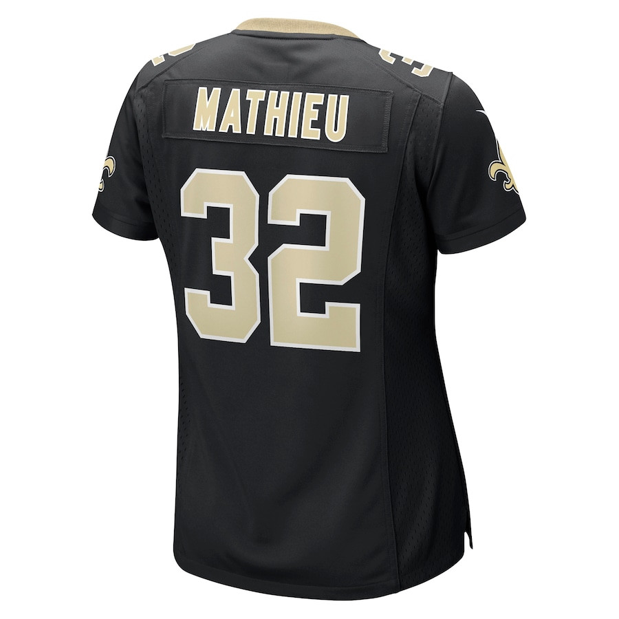 Tyrann Mathieu 32 New Orleans Saints Black NFL Jersey Women's