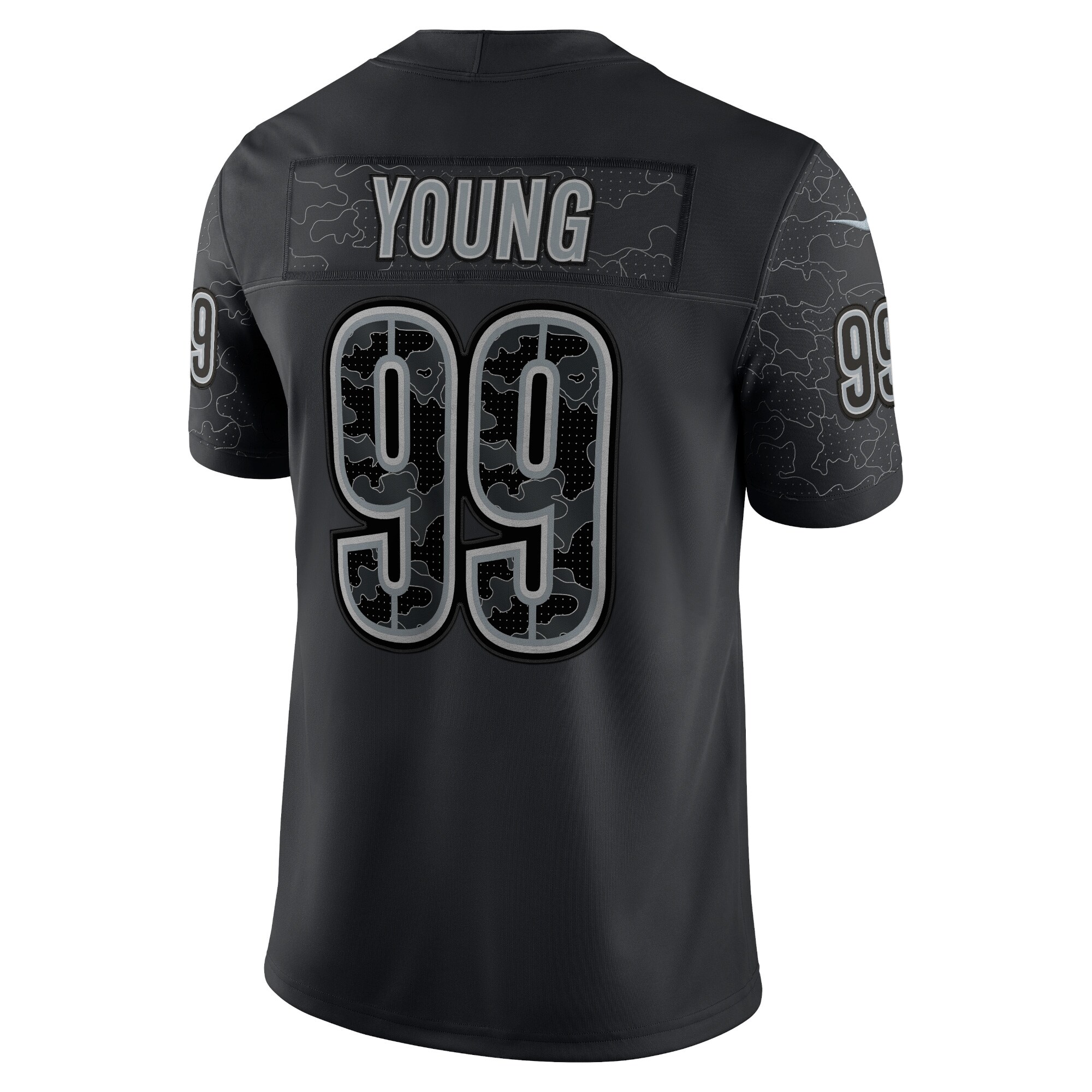 Washington Commanders Chase Young Black RFLCTV Limited NFL Jersey Men's