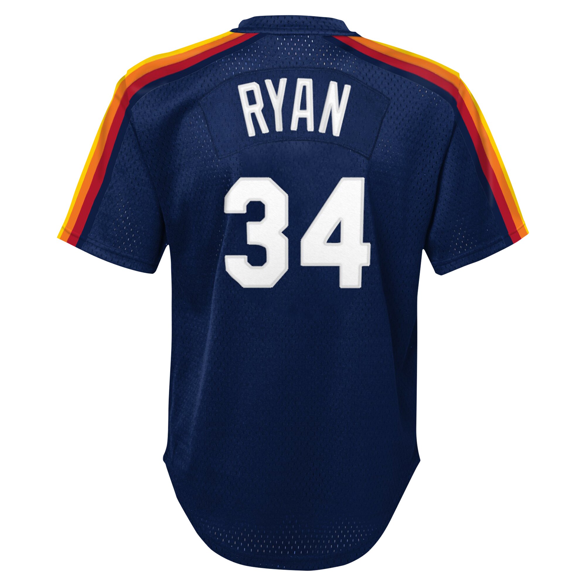 Houston Astros Nolan Ryan Mitchell Ness Navy Cooperstown Collection Mesh Batting Practice MLB Jersey Youth