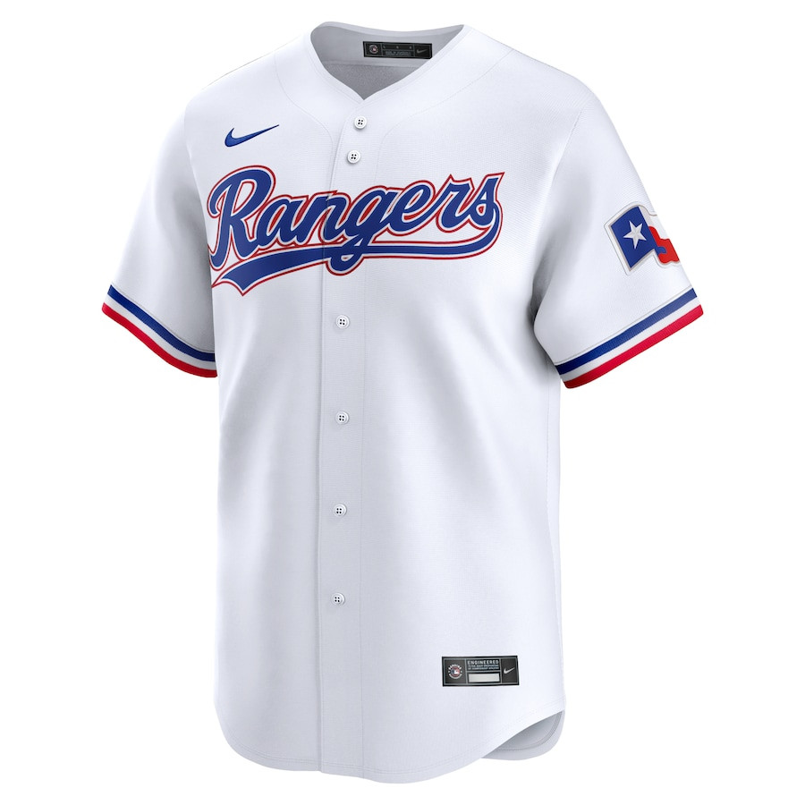 Ezequiel Duran 20 Texas Rangers Home Limited Player White MLB Jersey Men's