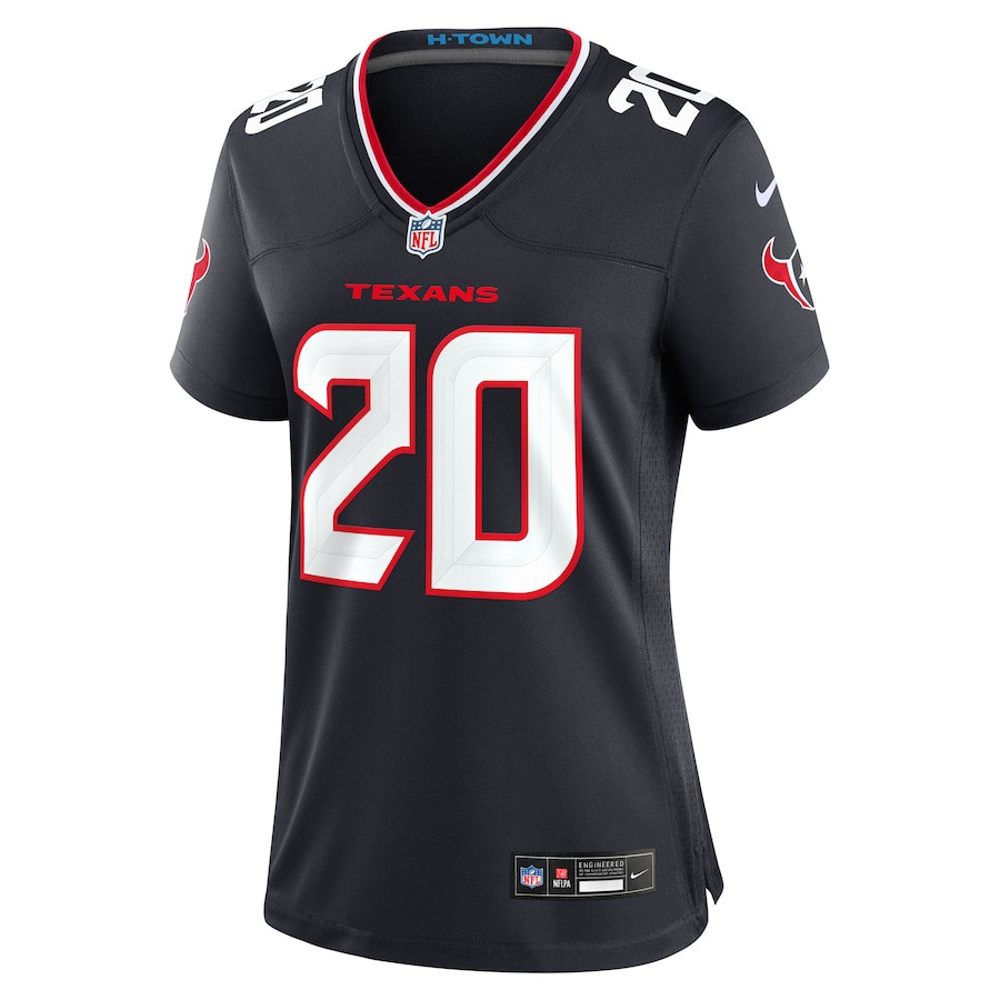 Jimmie Ward 20 Houston Texans Team Game Navy NFL Jersey Women's