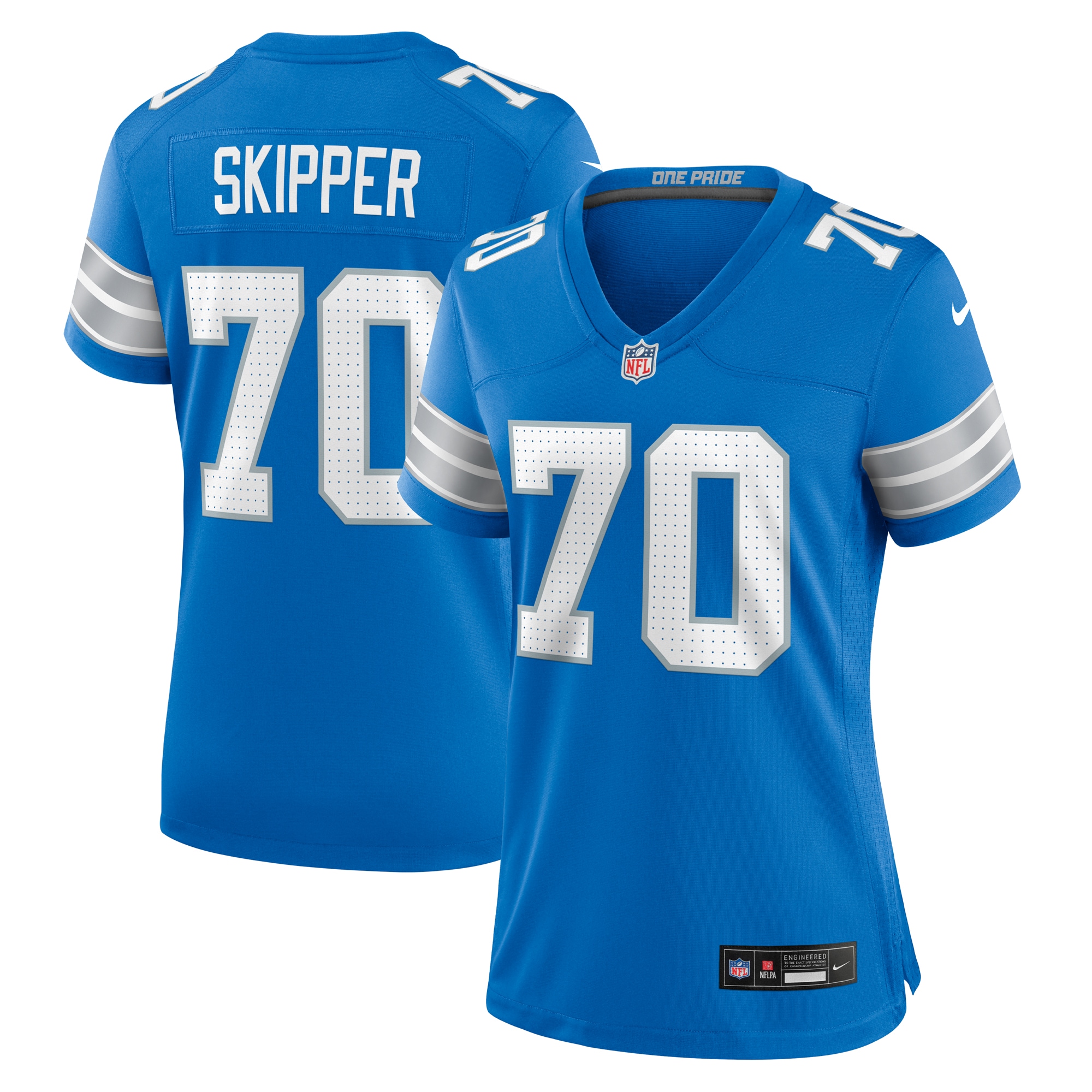 Detroit Lions Dan Skipper Blue Team Game NFL Jersey Women's
