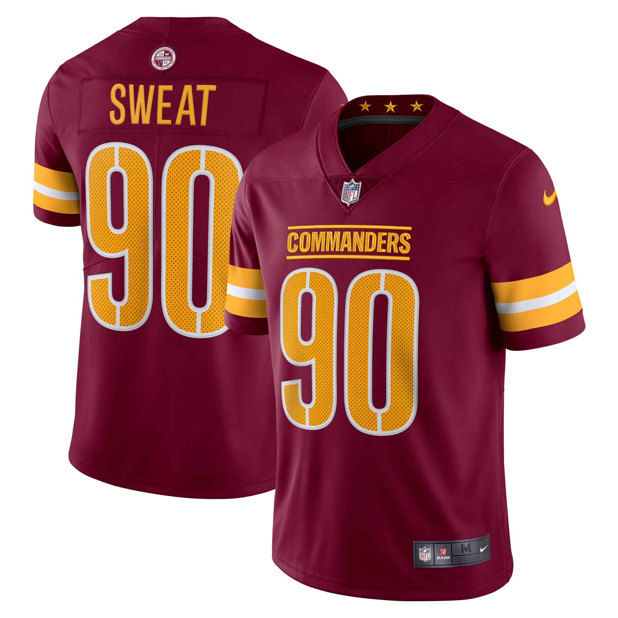 Washington Commanders Montez Sweat Burgundy Vapor Limited NFL Jersey Men's