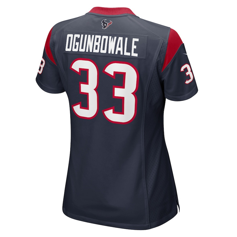 Dare Ogunbowale 33 Houston Texans Game Player Navy NFL Jersey Women's