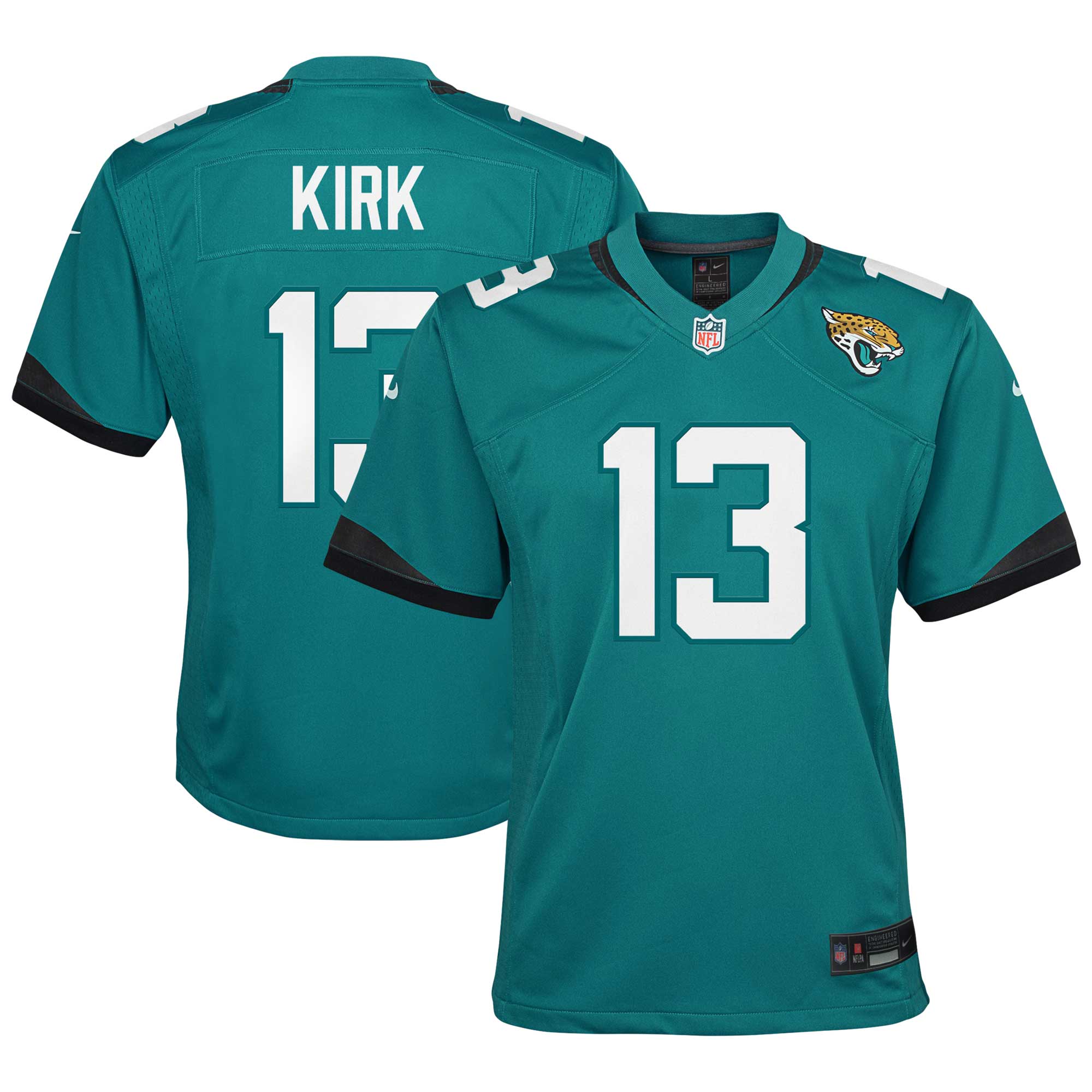 Jacksonville Jaguars Christian Kirk Teal Game NFL Jersey Youth