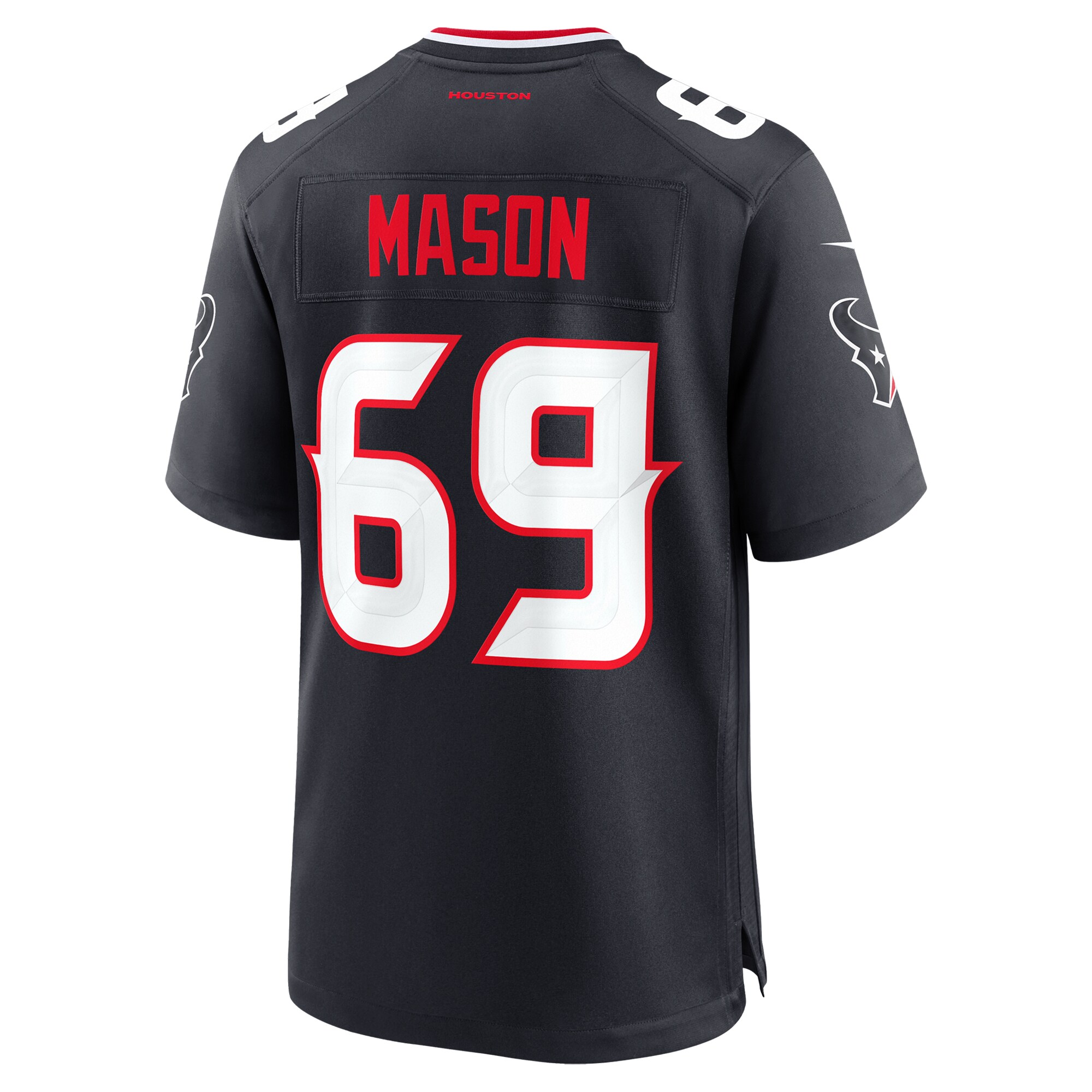 Houston Texans Shaq Mason Navy Team Game NFL Jersey Men's