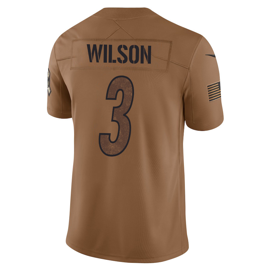 Russell Wilson 3 Pittsburgh Steelers 2023 Salute To Service Limited Brown NFL Jersey Men's