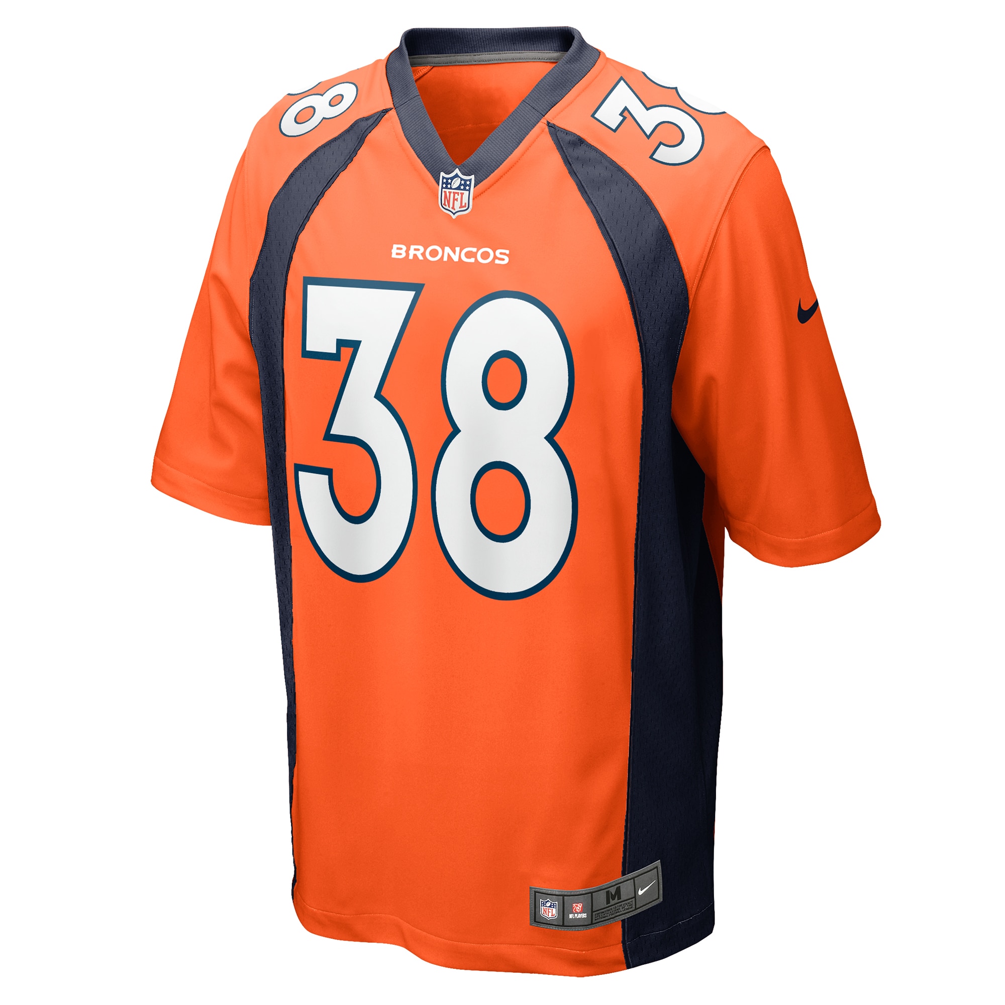 Denver Broncos Jaleel McLaughlin Orange Game NFL Jersey Men's
