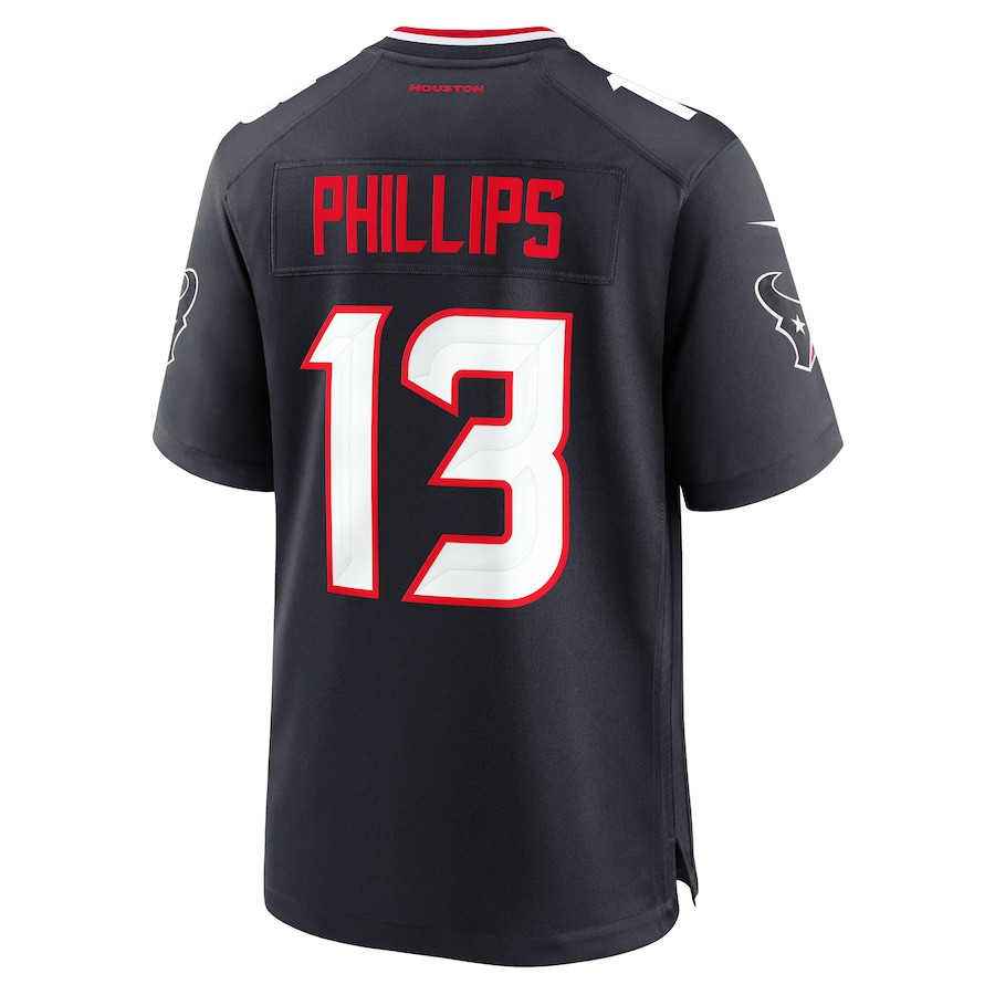 DelShawn Phillips 13 Houston Texans Team Game Navy NFL Jersey Men's