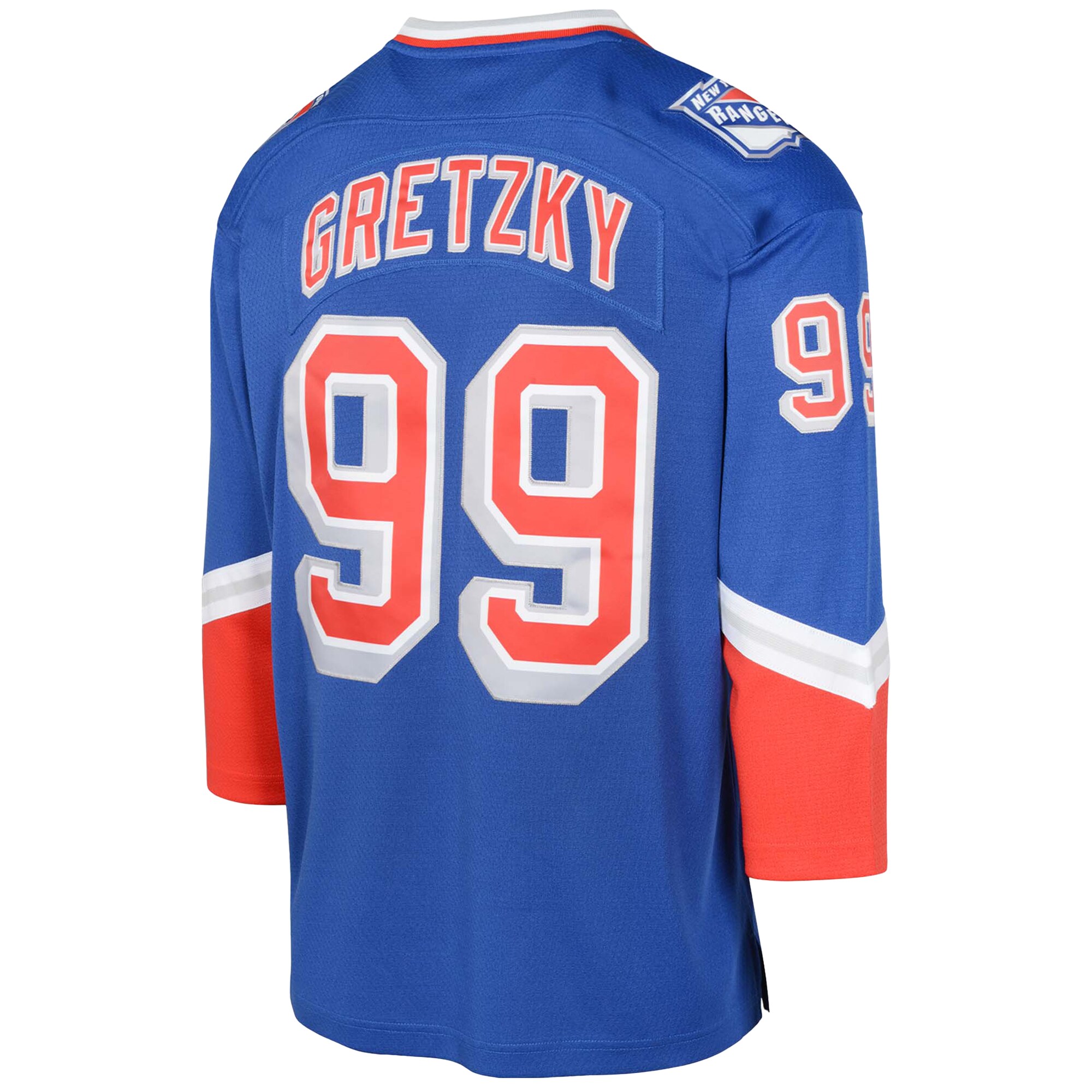 New York Rangers Wayne Gretzky Mitchell Ness 1996/97 Blue Line Player NHL Jersey Youth