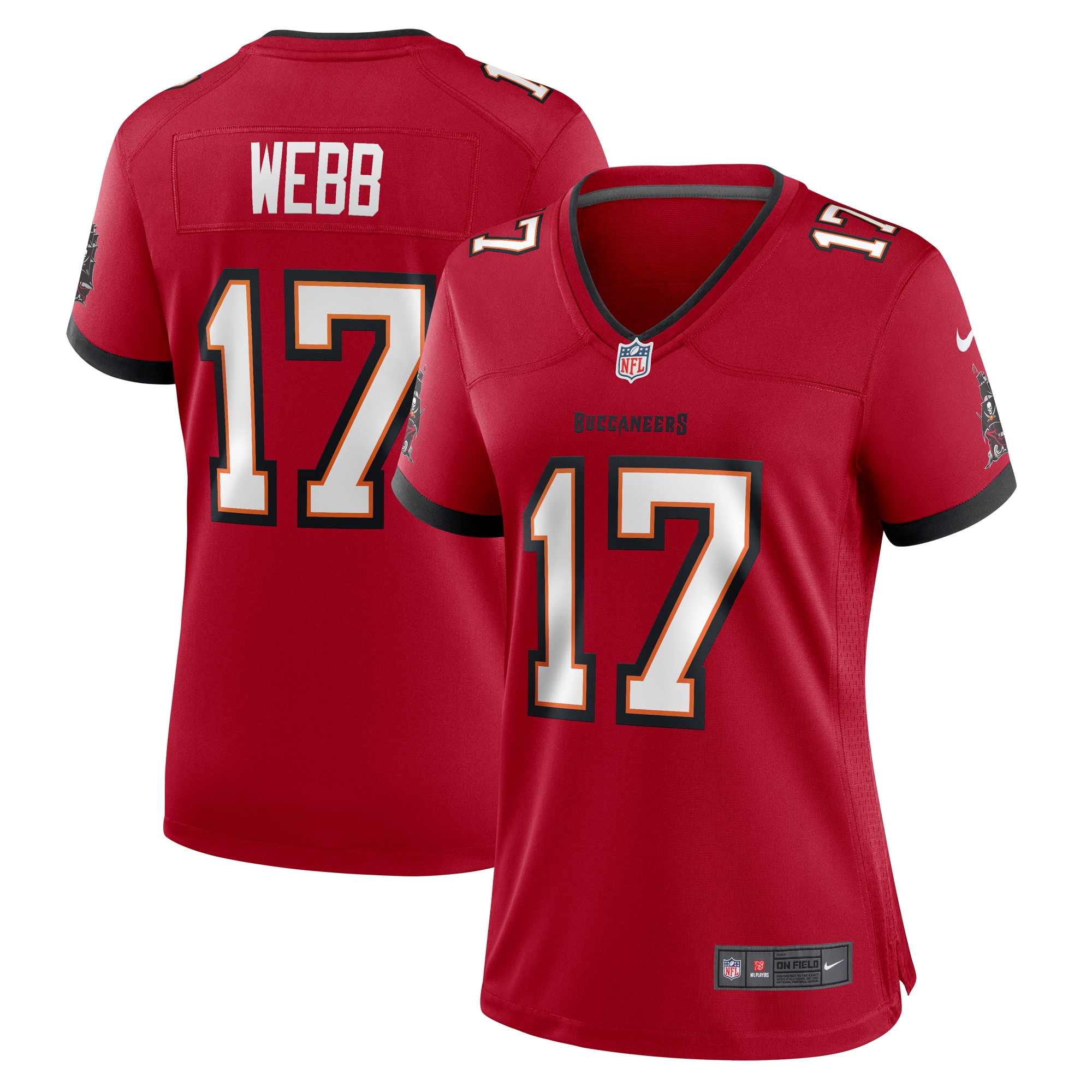 Raleigh Webb Tampa Bay Buccaneers Nike Women's  Game Jersey -  Red