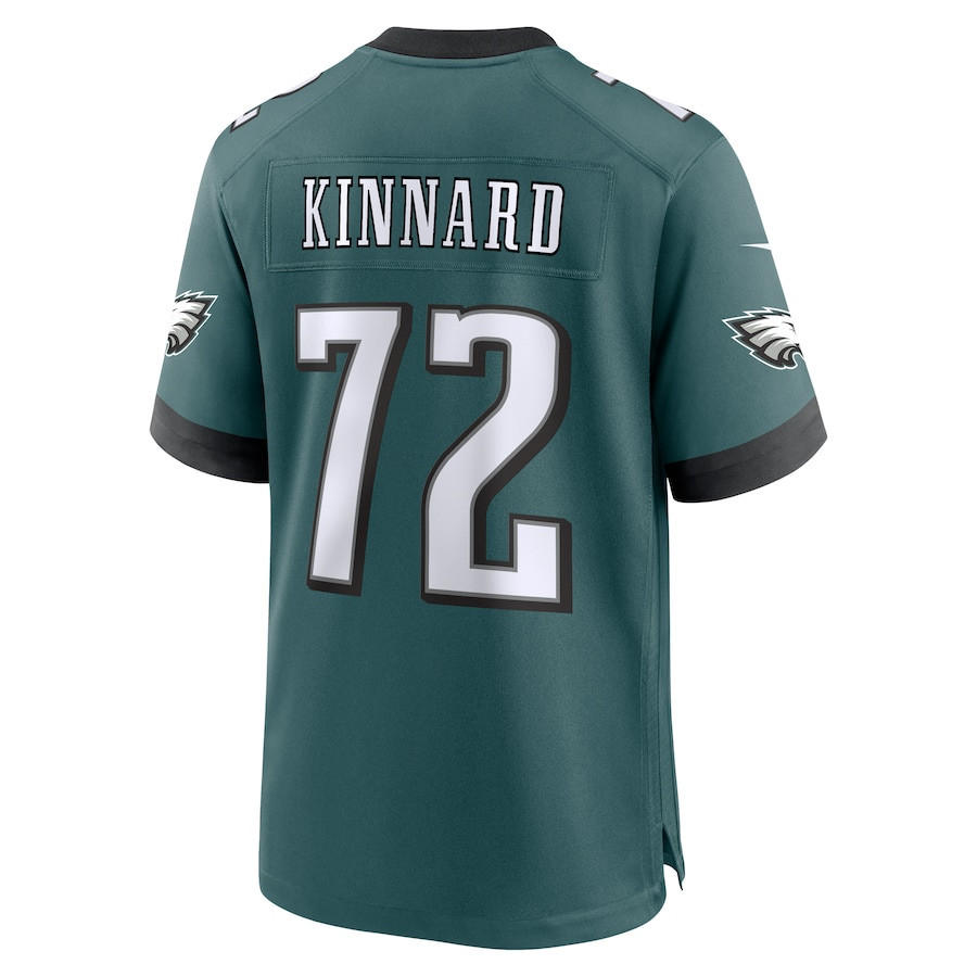 Darian Kinnard #72 Philadelphia Eagles Super Bowl LIX Midnight Green NFL Jersey Youth