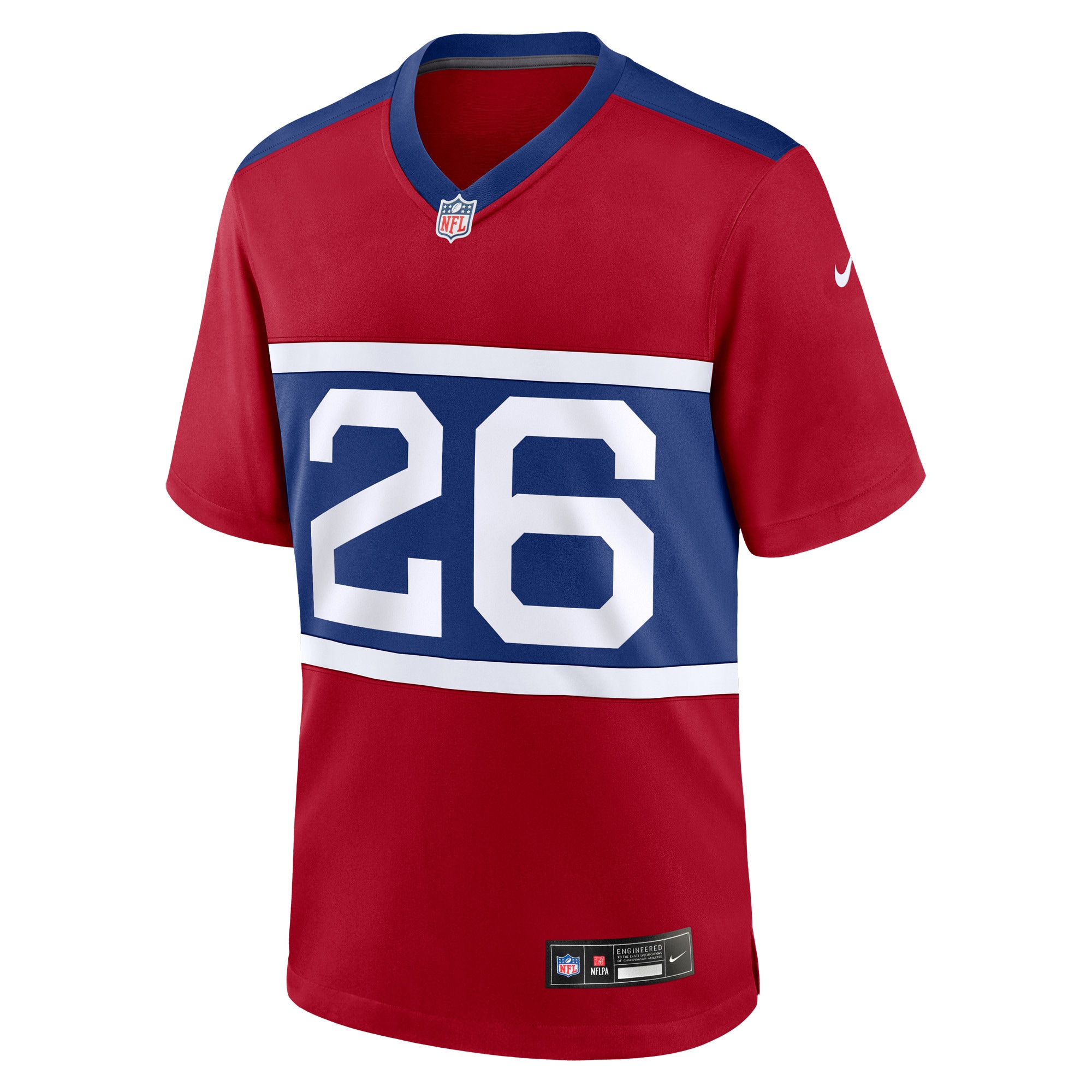 New York Giants Devin Singletary Century Red Alternate Player Game NFL Jersey Youth