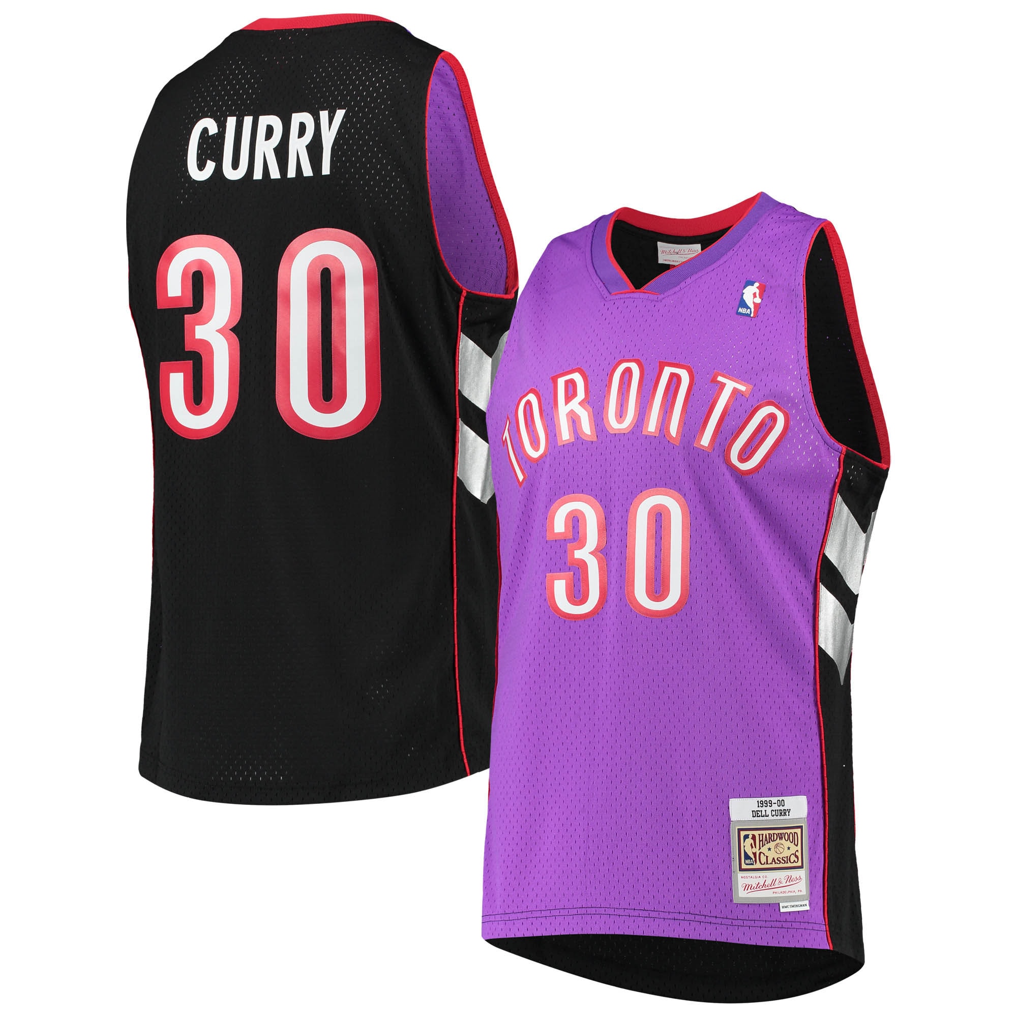 Mitchell Ness Dell Curry Purple Toronto Raptors 1999/00 Hardwood Classics Swingman NBA Jersey Men's