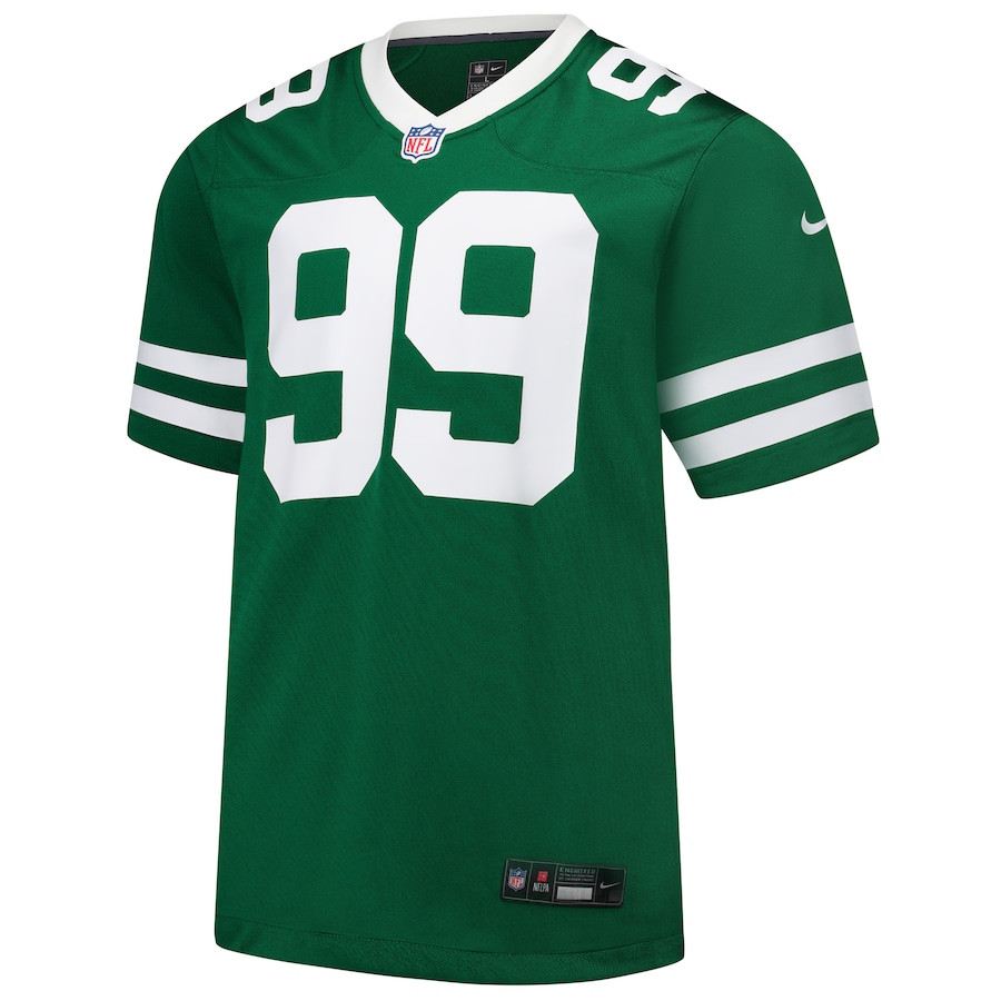 Will McDonald IV 99 New York Jets Team Game Legacy Green NFL Jersey Men's