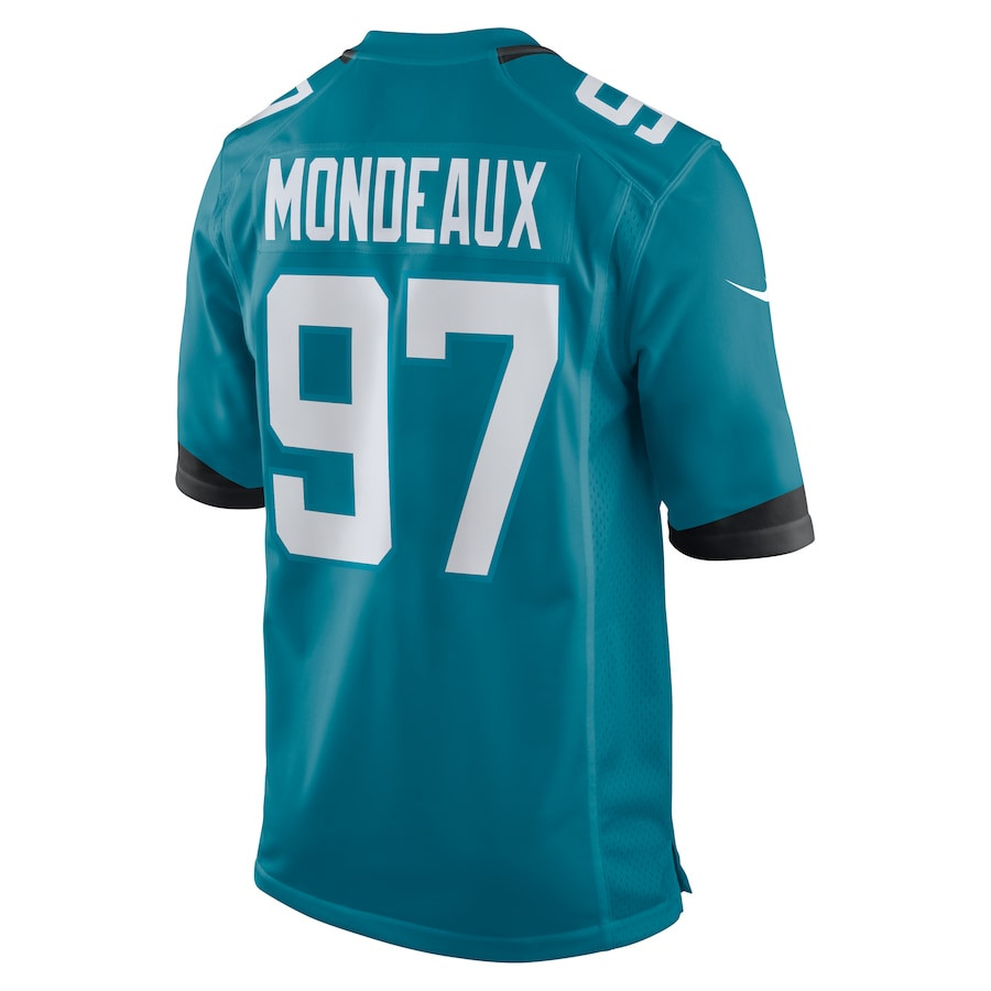 Henry Mondeaux 97 Jacksonville Jaguars Game Teal NFL Jersey Men's