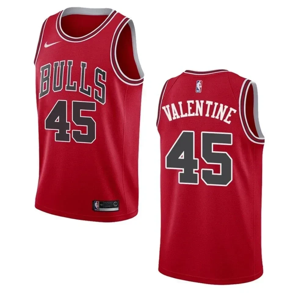 Chicago Bulls 45 Denzel Valentine Icon Swingman Red NBA Jersey Men's
