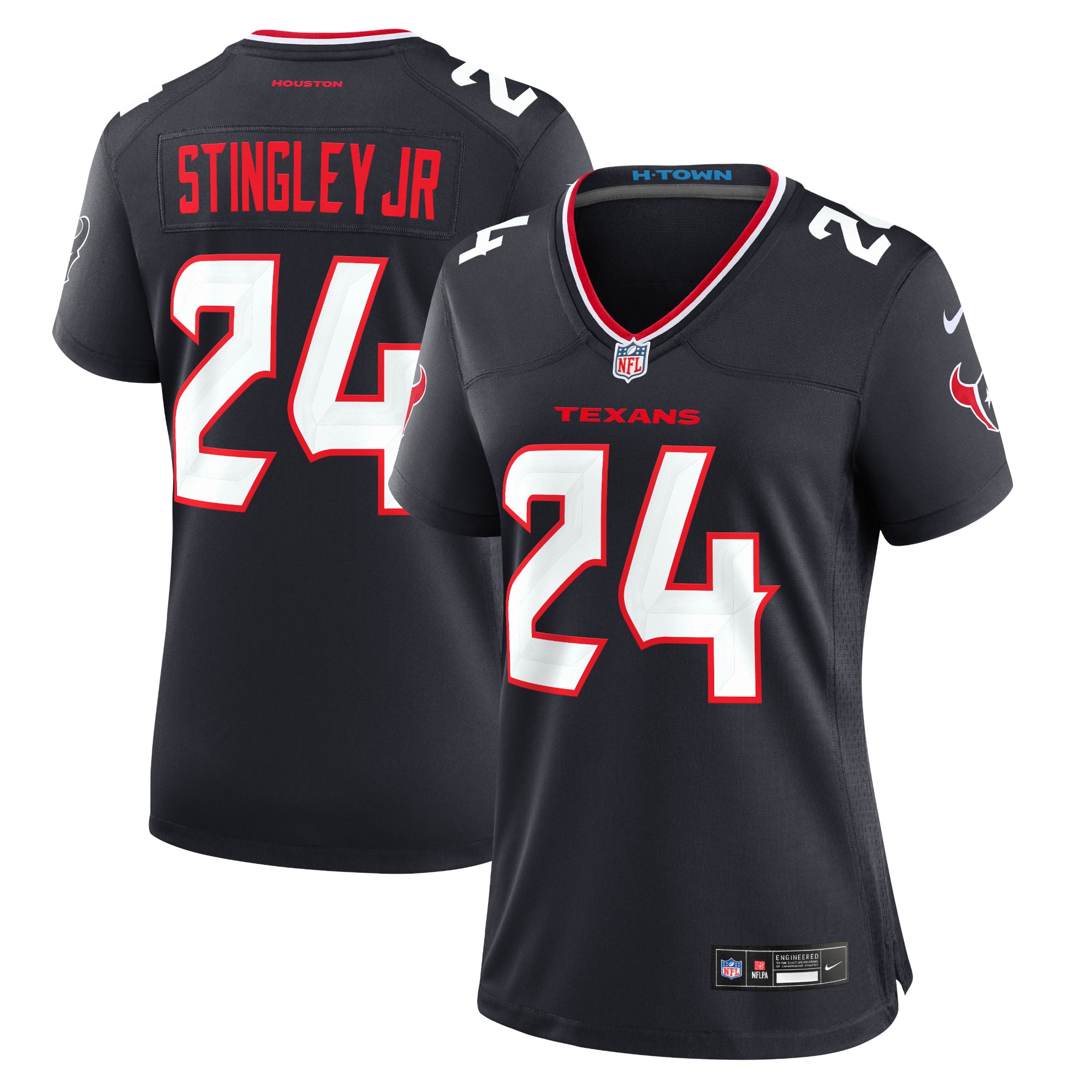 Houston Texans Derek Stingley Jr. Navy Game NFL Jersey Women's