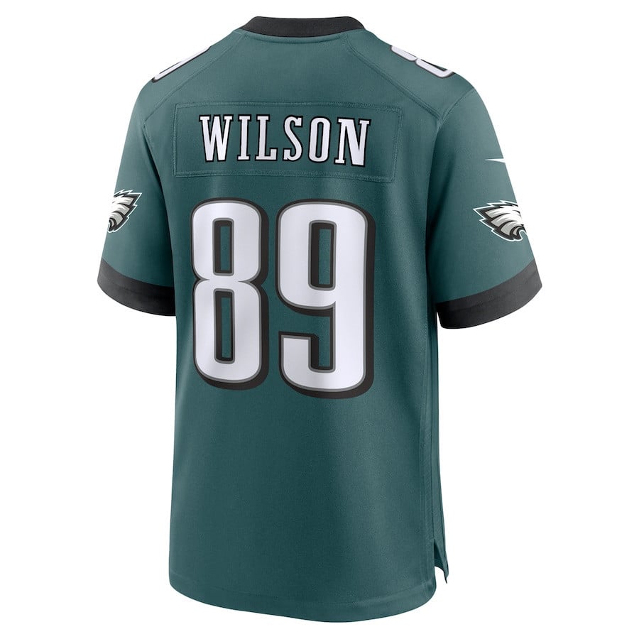 Johnny Wilson #89 Philadelphia Eagles Super Bowl LIX Midnight Green NFL Jersey Men's