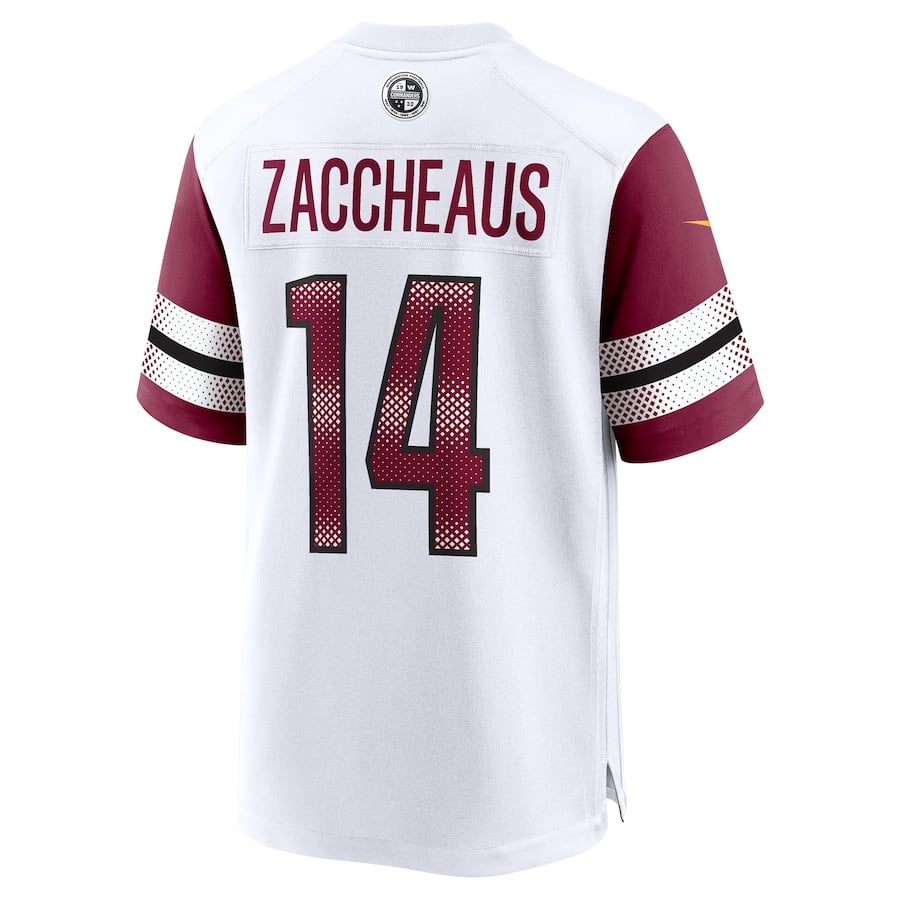 Olamide Zaccheaus 14 Washington Commanders Game White NFL Jersey Men's