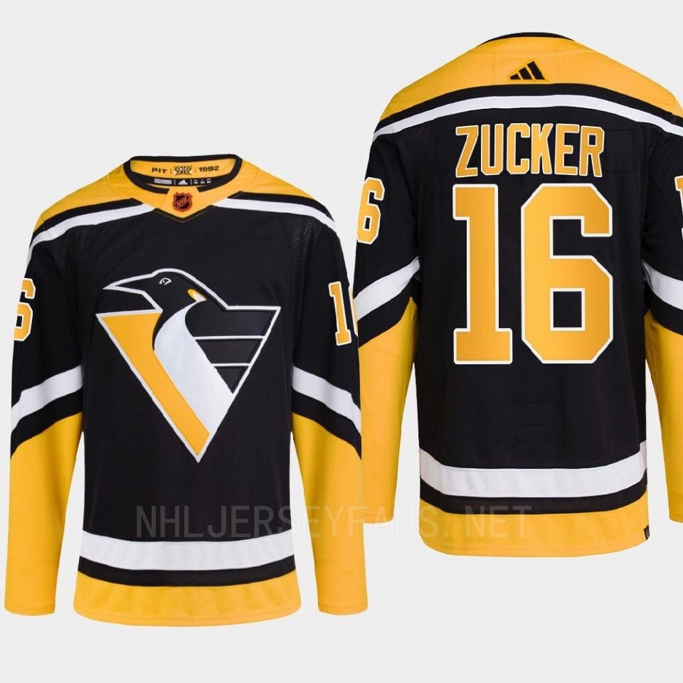 Pittsburgh Penguins 2022 Reverse Retro 2.0 Jason Zucker 16 Black Primegreen NHL Jersey Men's