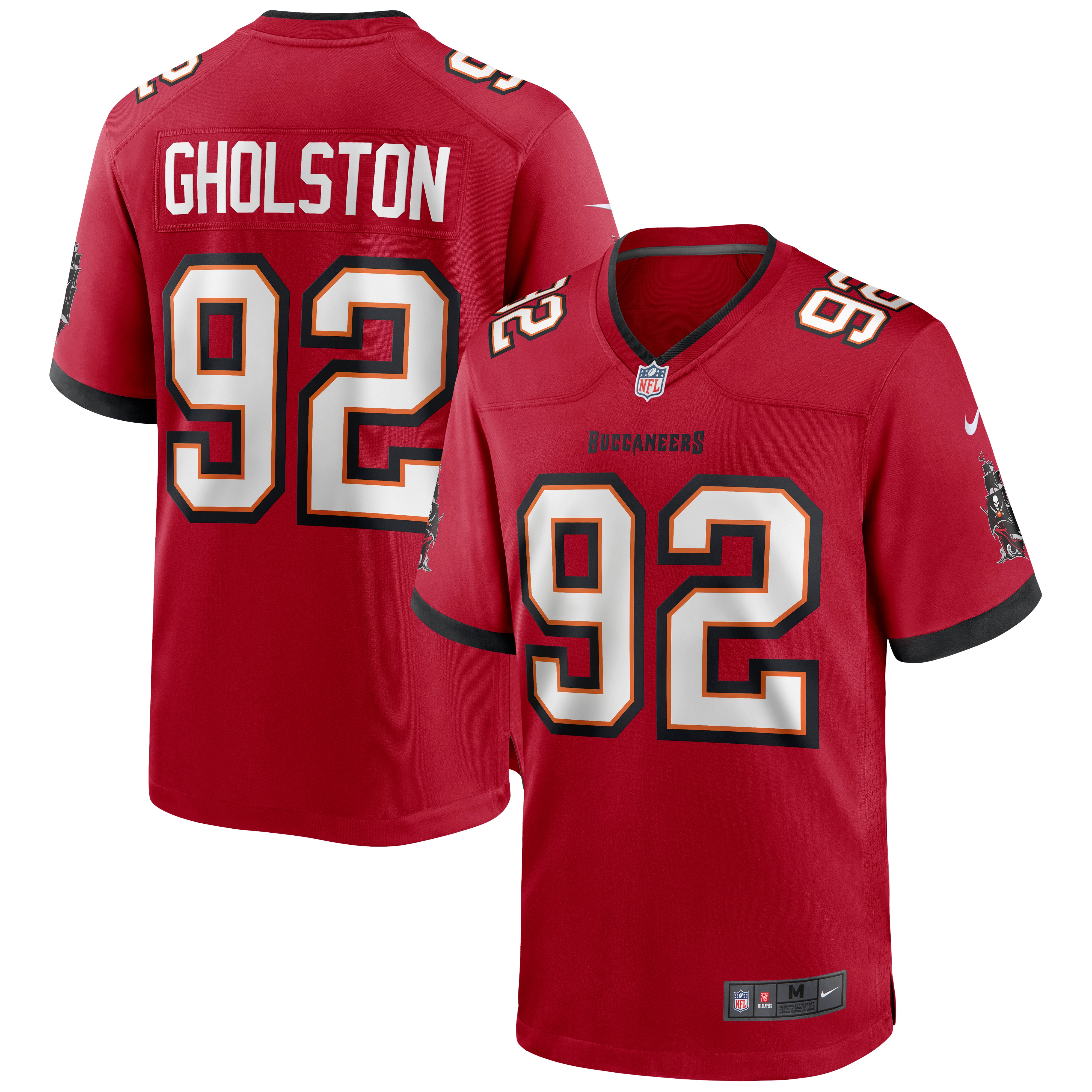 Tampa Bay Buccaneers William Gholston Red Game NFL Jersey Men's