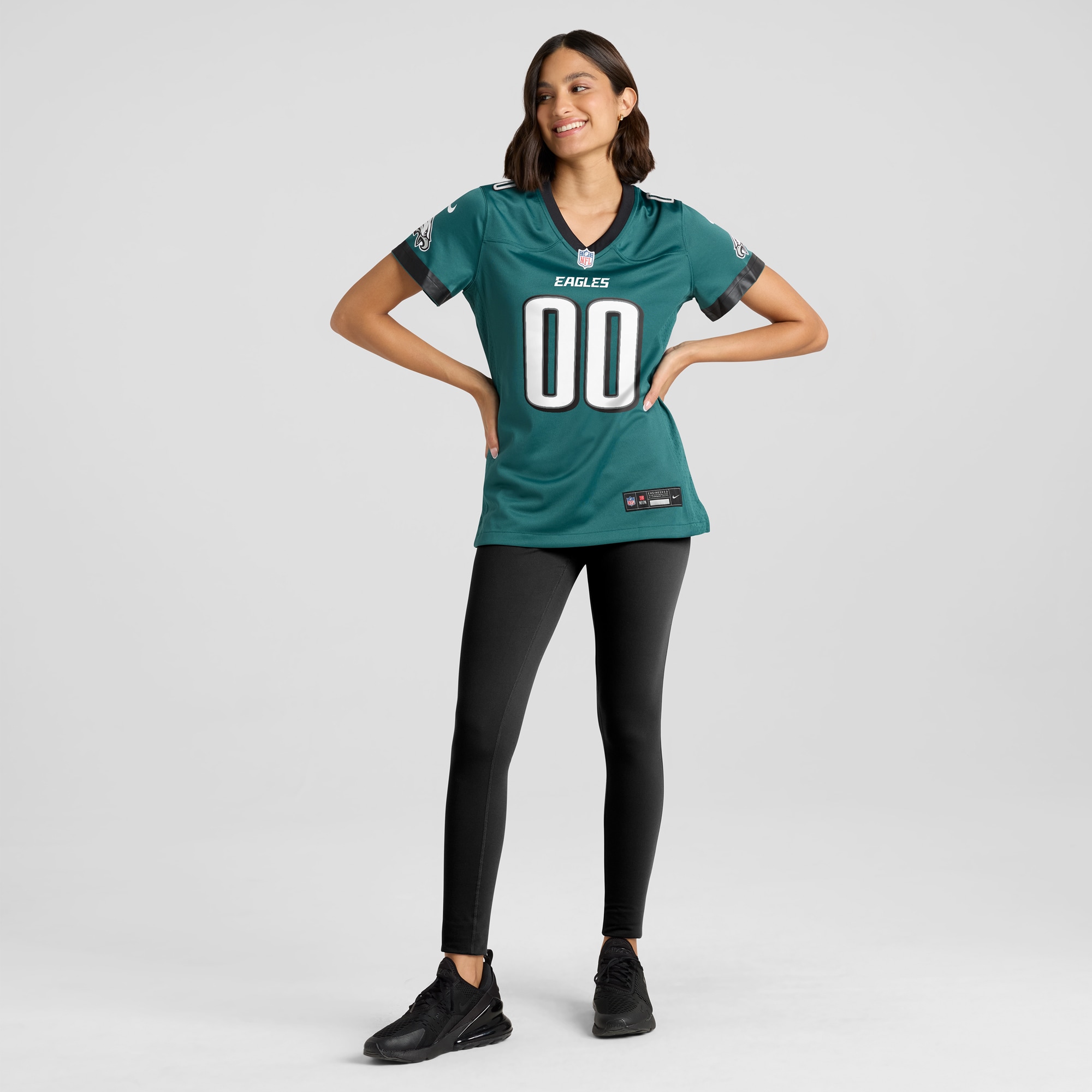 Philadelphia Eagles Midnight Green Custom Game NFL Jersey Women's