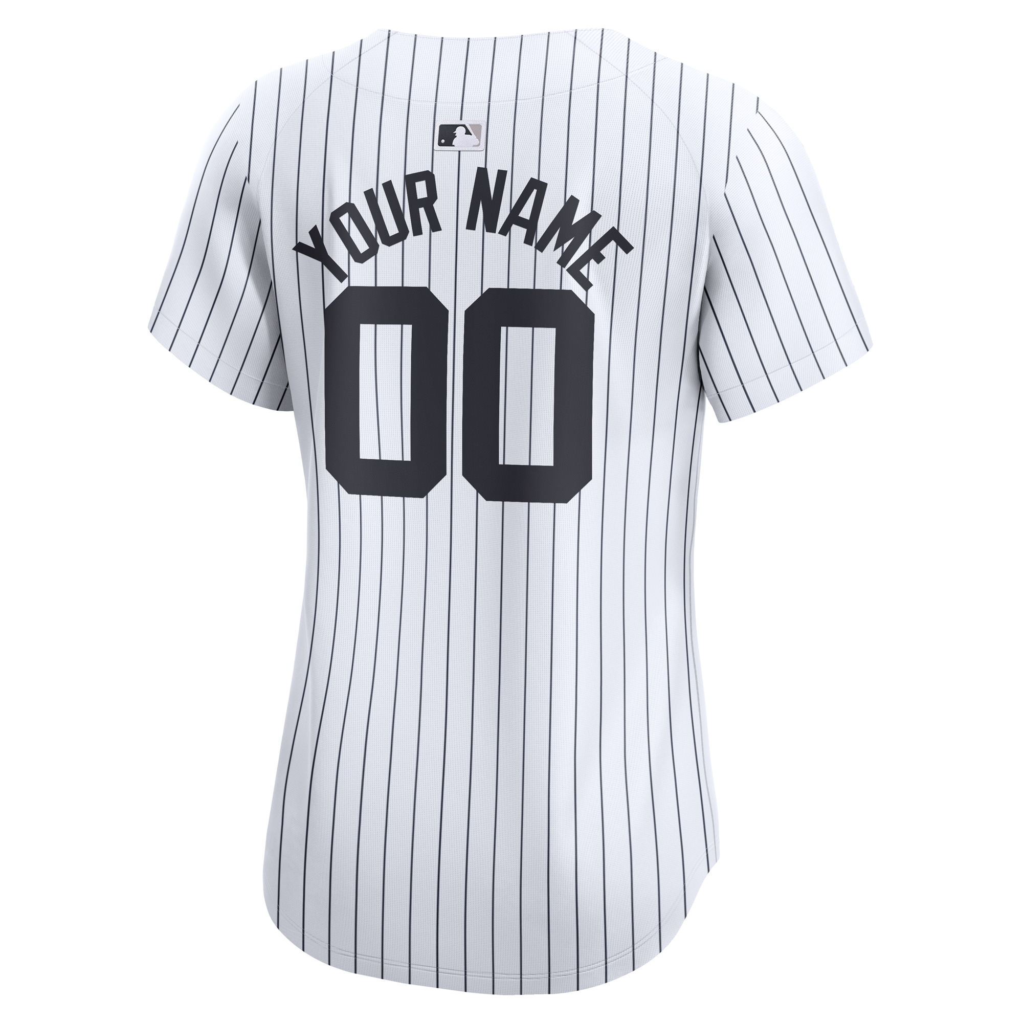 New York Yankees White Home Limited Custom MLB Jersey Women's