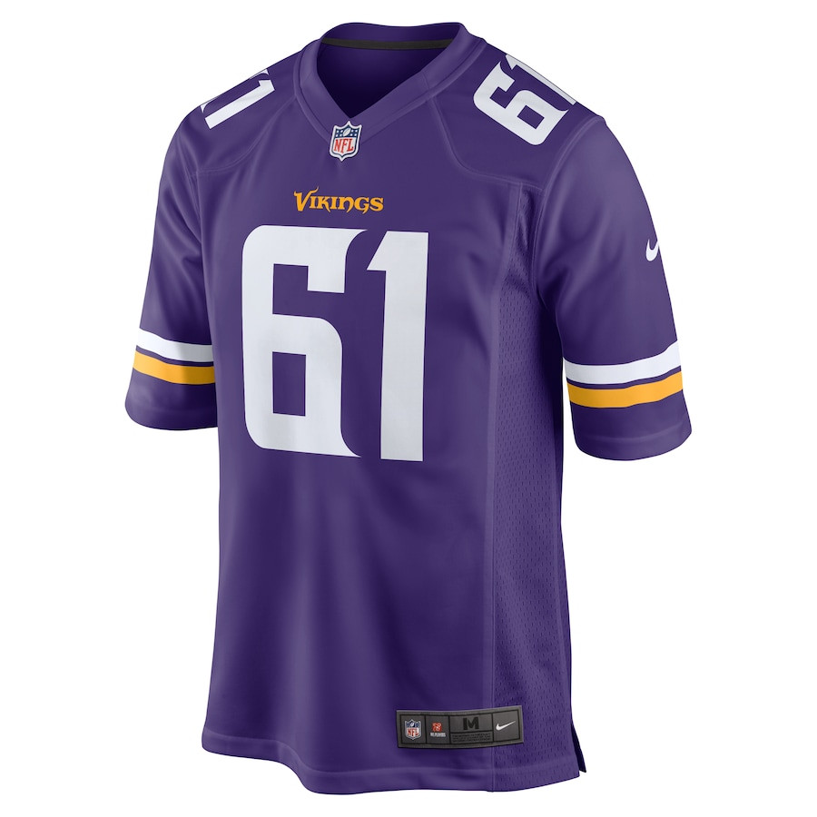 Jalen Redmond 61 Minnesota Vikings Game Purple NFL Jersey Men's