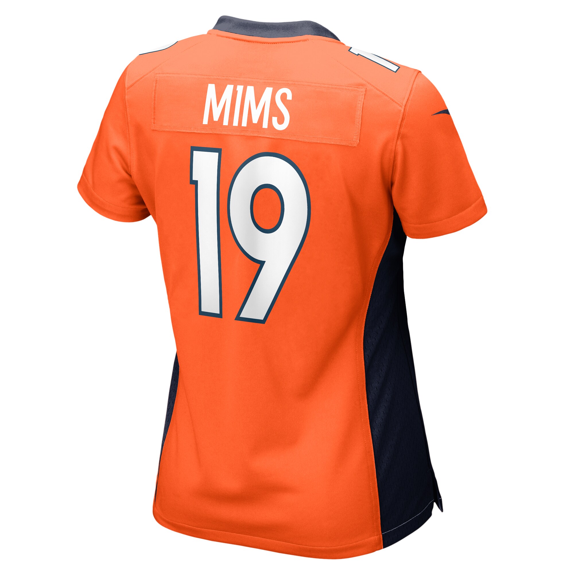 Denver Broncos Marvin Mims Jr Orange Team Game NFL Jersey Women's