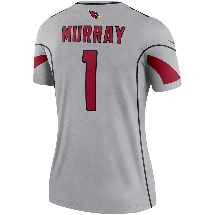 Kyler Murray 1 Arizona Cardinals Inverted Legend Gray NFL Jersey Women's