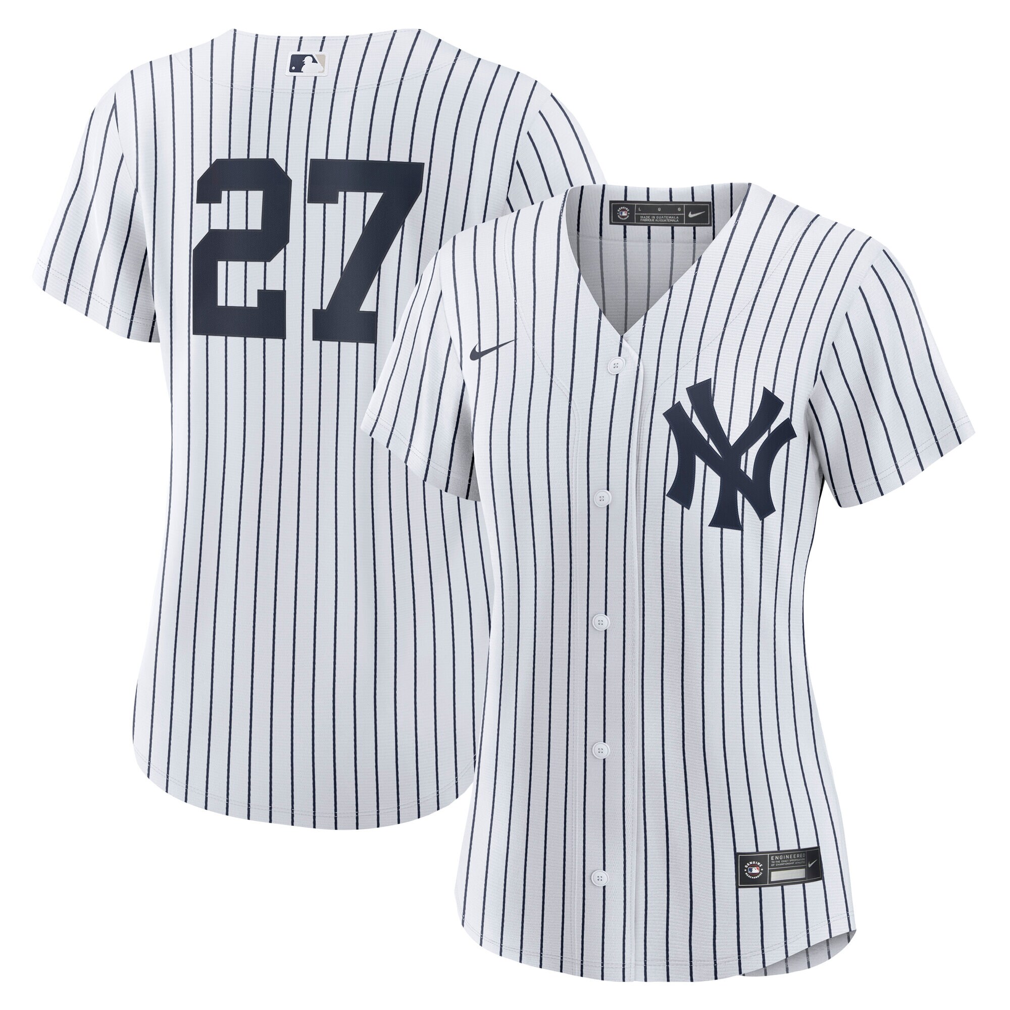 New York Yankees Giancarlo Stanton White Home Player MLB Jersey Women's