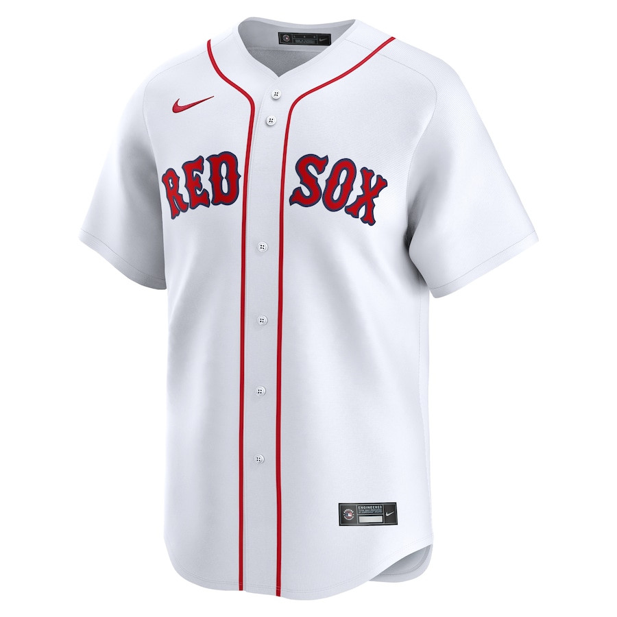 Connor Wong 12 Boston Red Sox Home Limited White MLB Jersey Men's