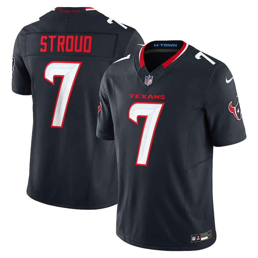 C.J. Stroud 7 Houston Texans Vapor F.U.S.E. Limited Navy NFL Jersey Men's