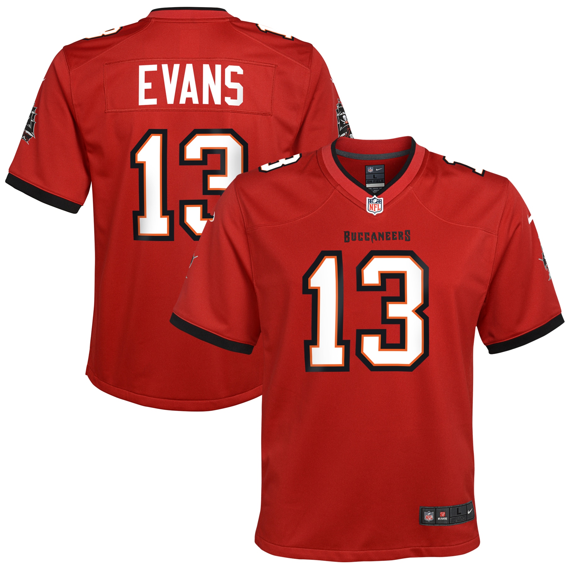 Tampa Bay Buccaneers Mike Evans Red Game NFL Jersey Youth