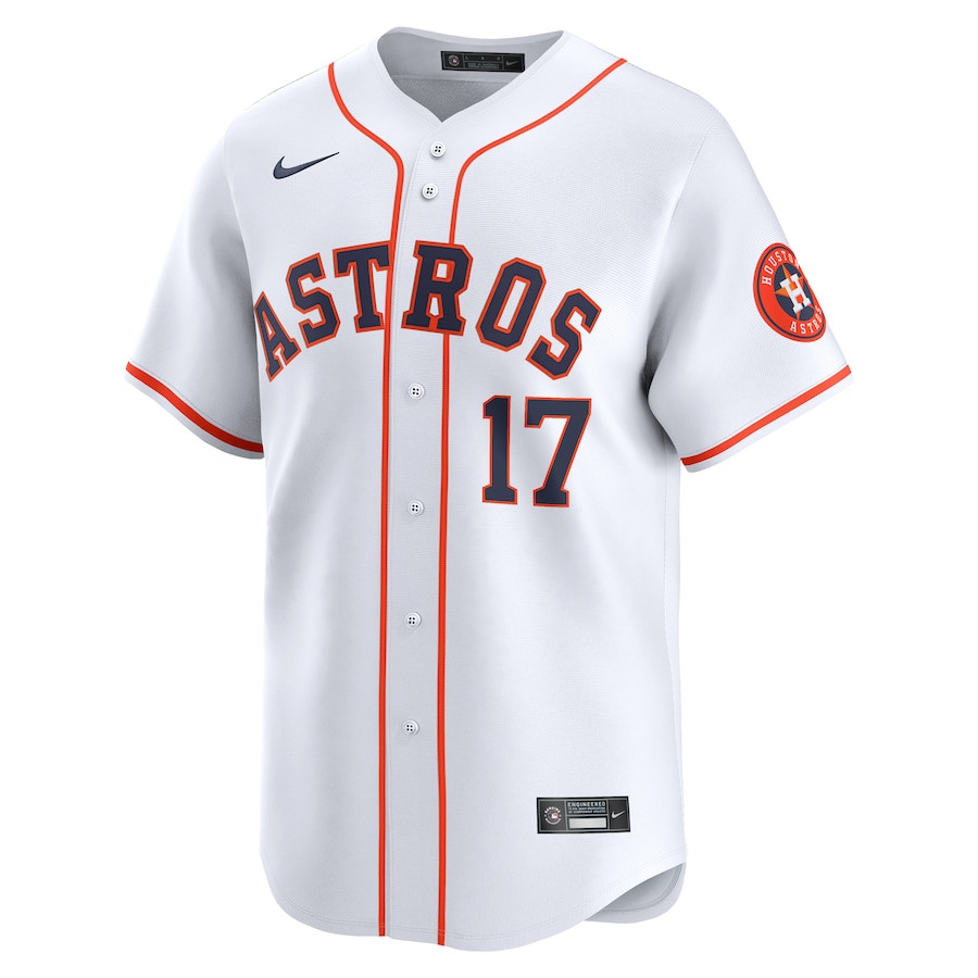 Victor Caratini 17 Houston Astros Home Limited White MLB Jersey Men's